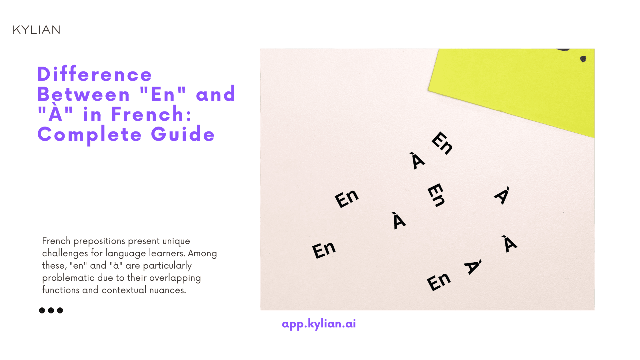 Difference Between "En" and "À" in French: Complete Guide