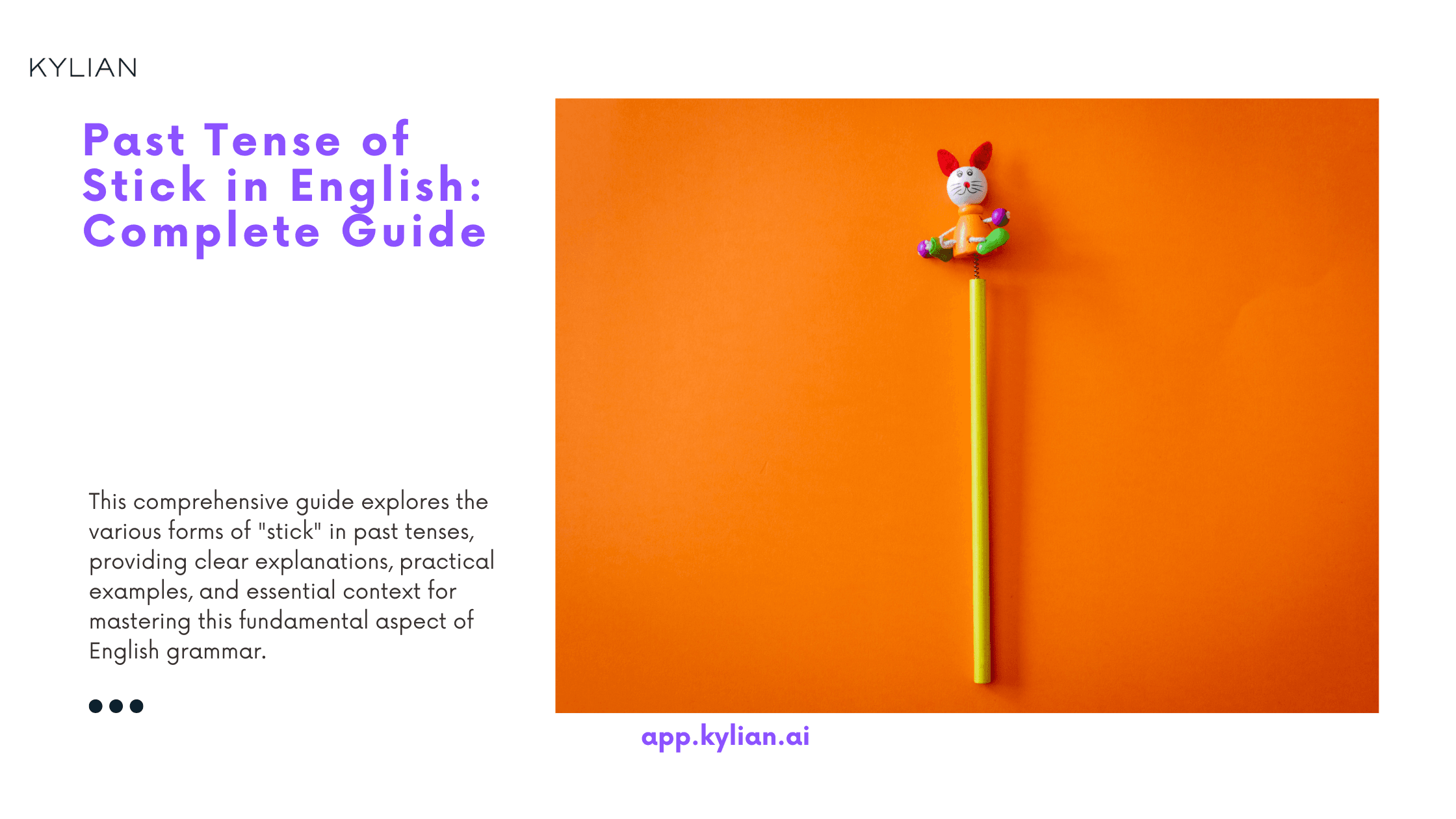 Past Tense of Stick in English: Complete Guide