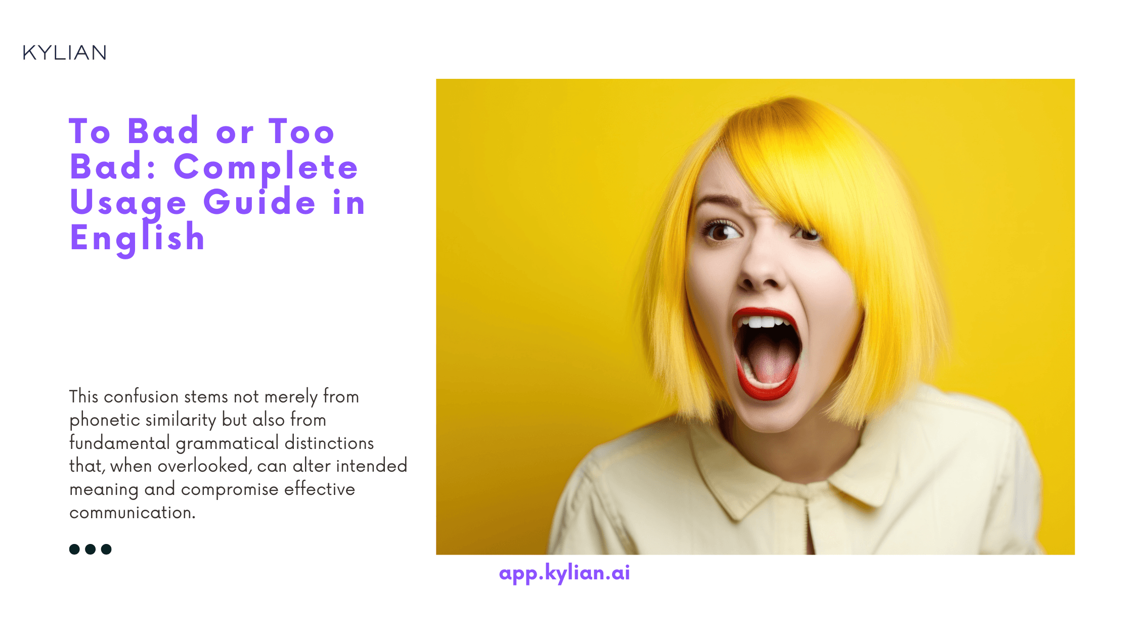 To Bad or Too Bad: Complete Usage Guide in English