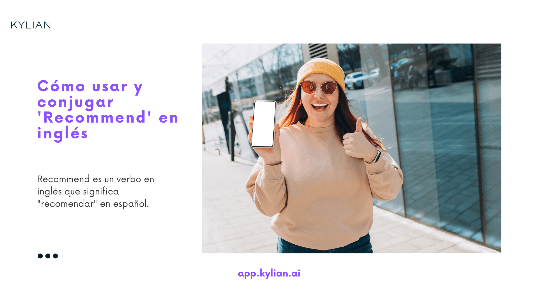 Cómo usar y conjugar 'Recommend' en inglés