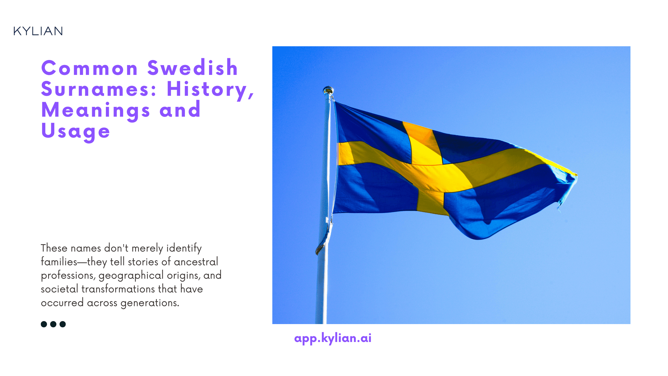 Common Swedish Surnames: History, Meanings and Usage