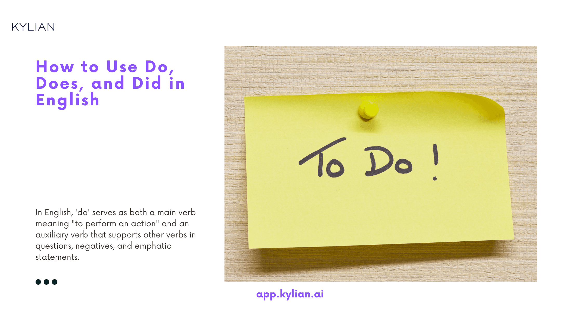 How to Use Do, Does, and Did in English