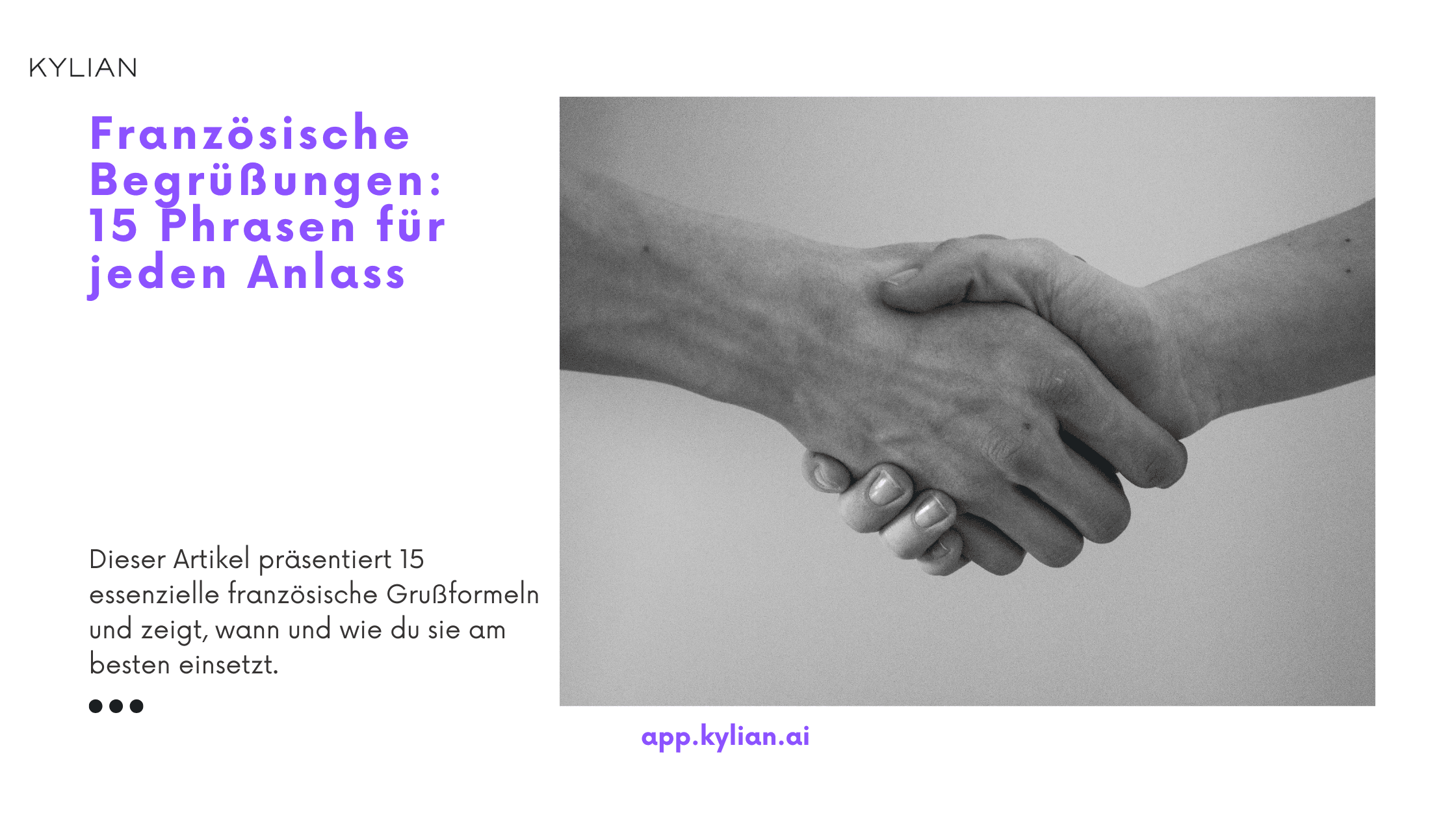 Französische Begrüßungen: 15 Phrasen für jeden Anlass