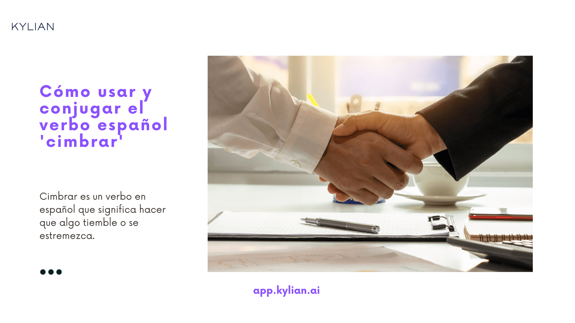 Cómo usar y conjugar el verbo español 'cimbrar'
