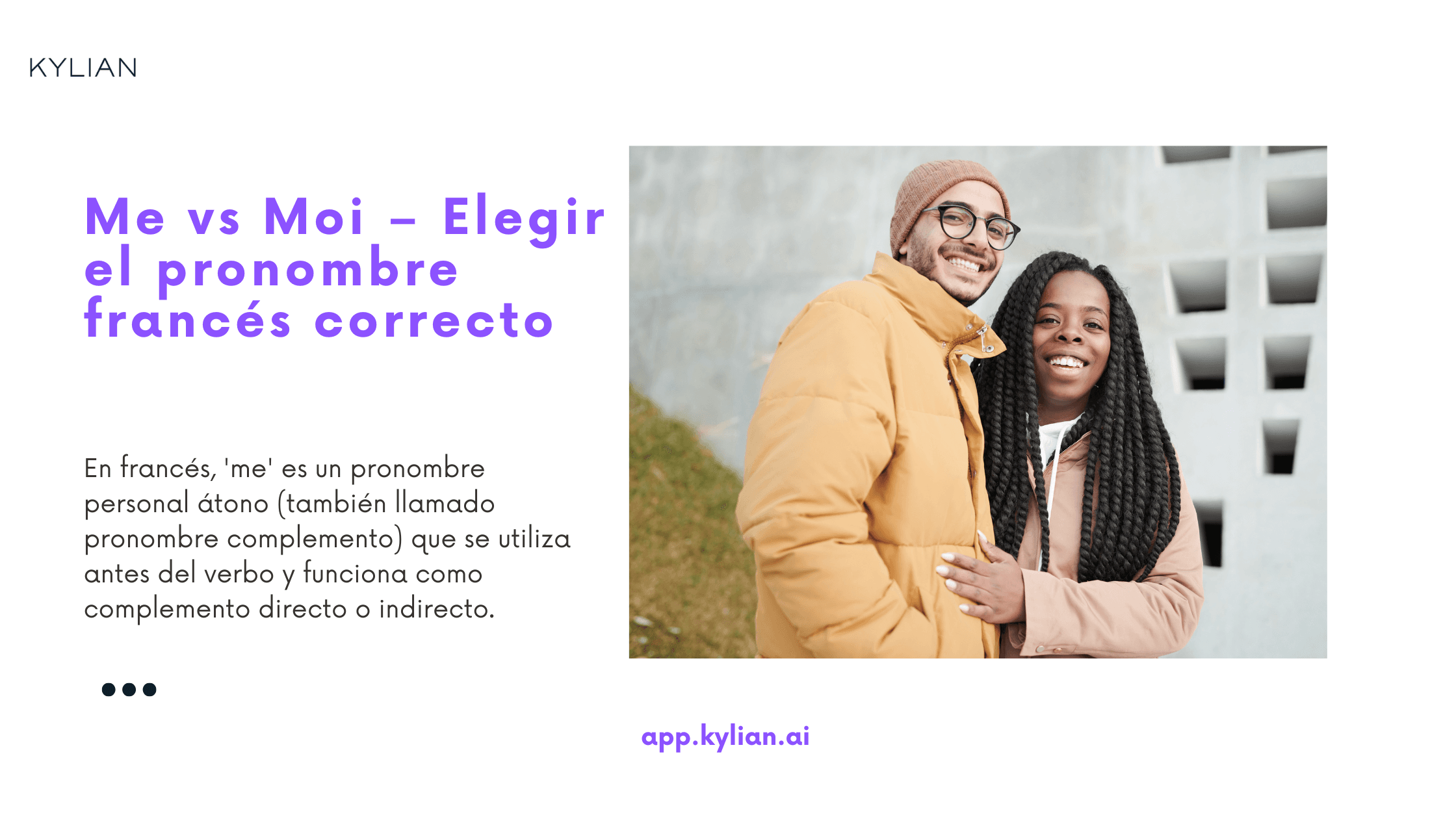 Me vs Moi – Elegir el pronombre francés correcto