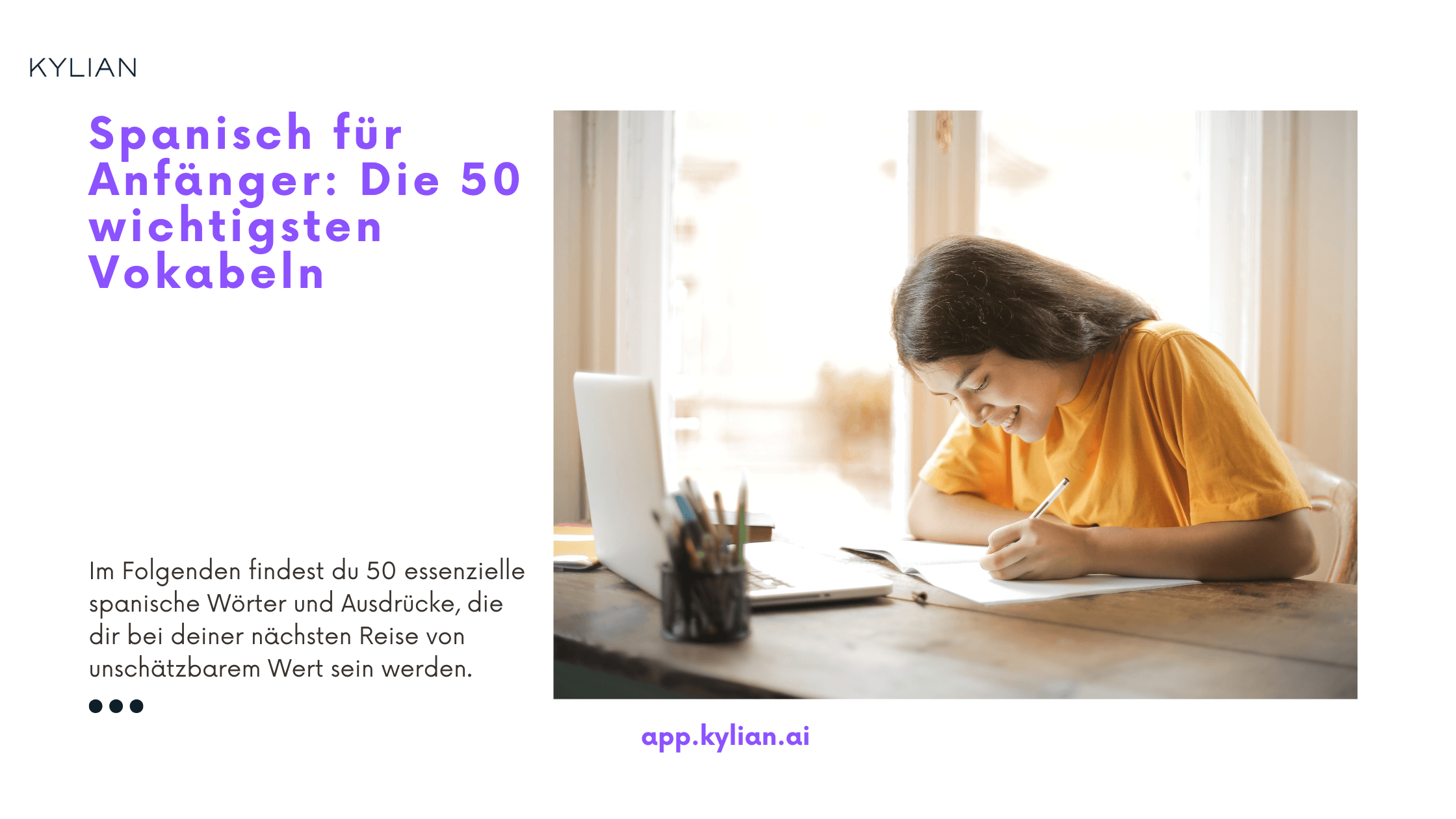 Spanisch für Anfänger: Die 50 wichtigsten Vokabeln