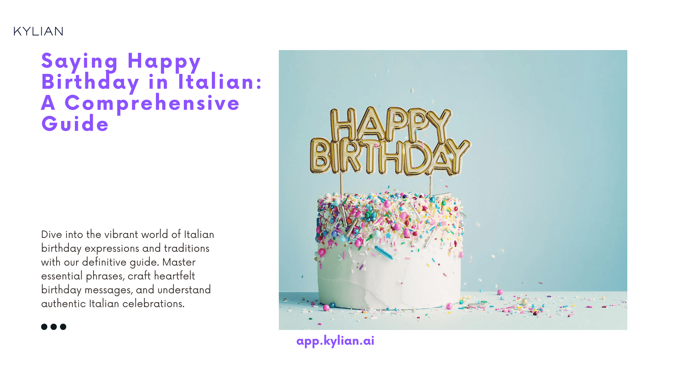 Saying Happy Birthday in Italian: A Comprehensive Guide
