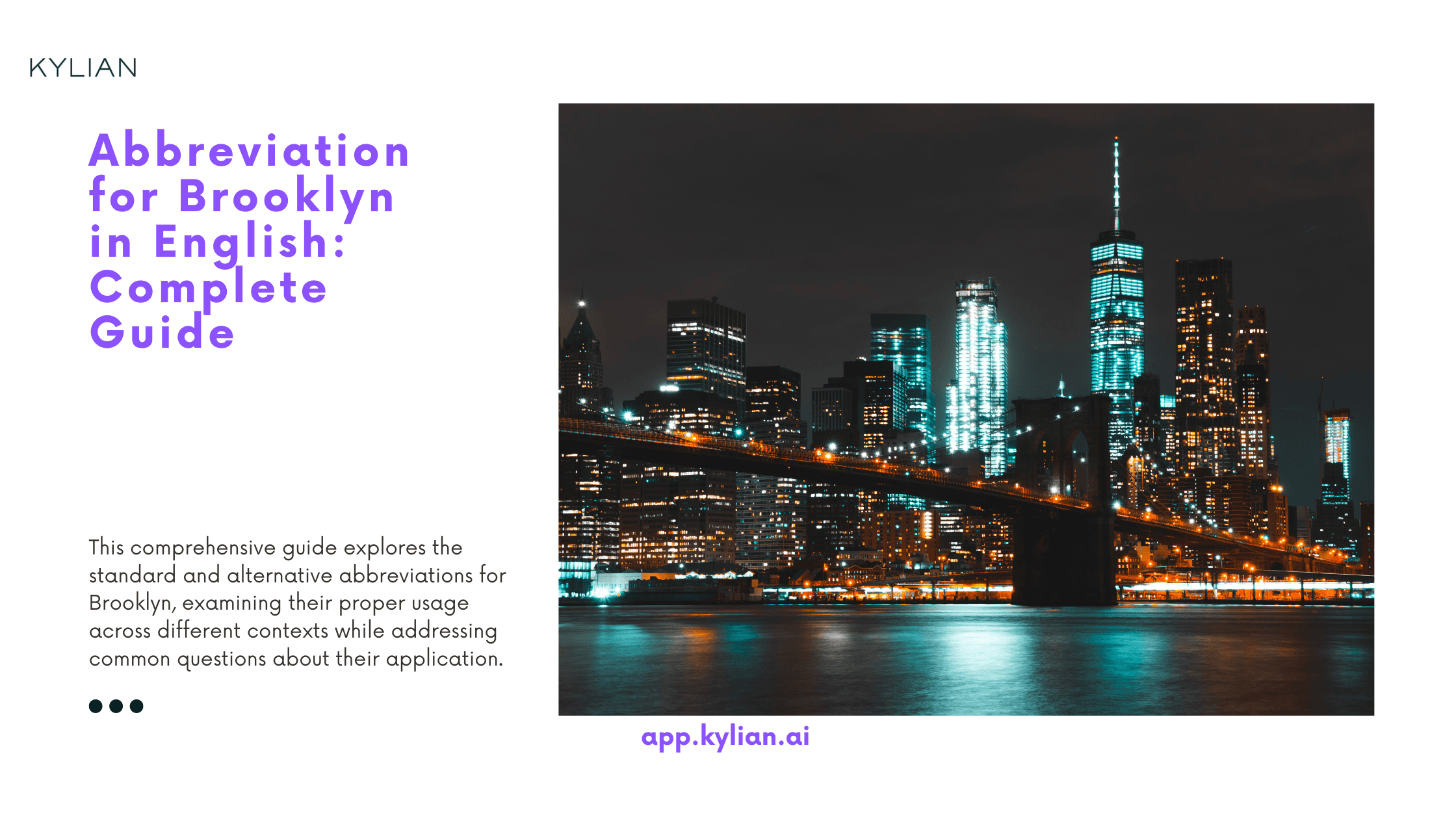 Abbreviation for Brooklyn in English: Complete Guide