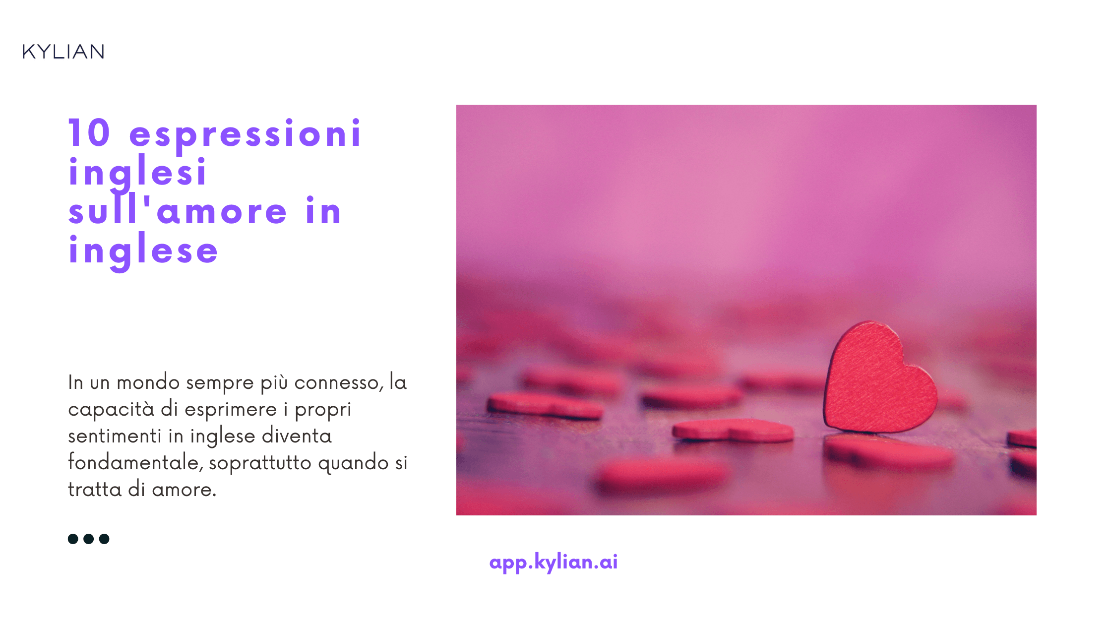 10 espressioni inglesi sull'amore in inglese