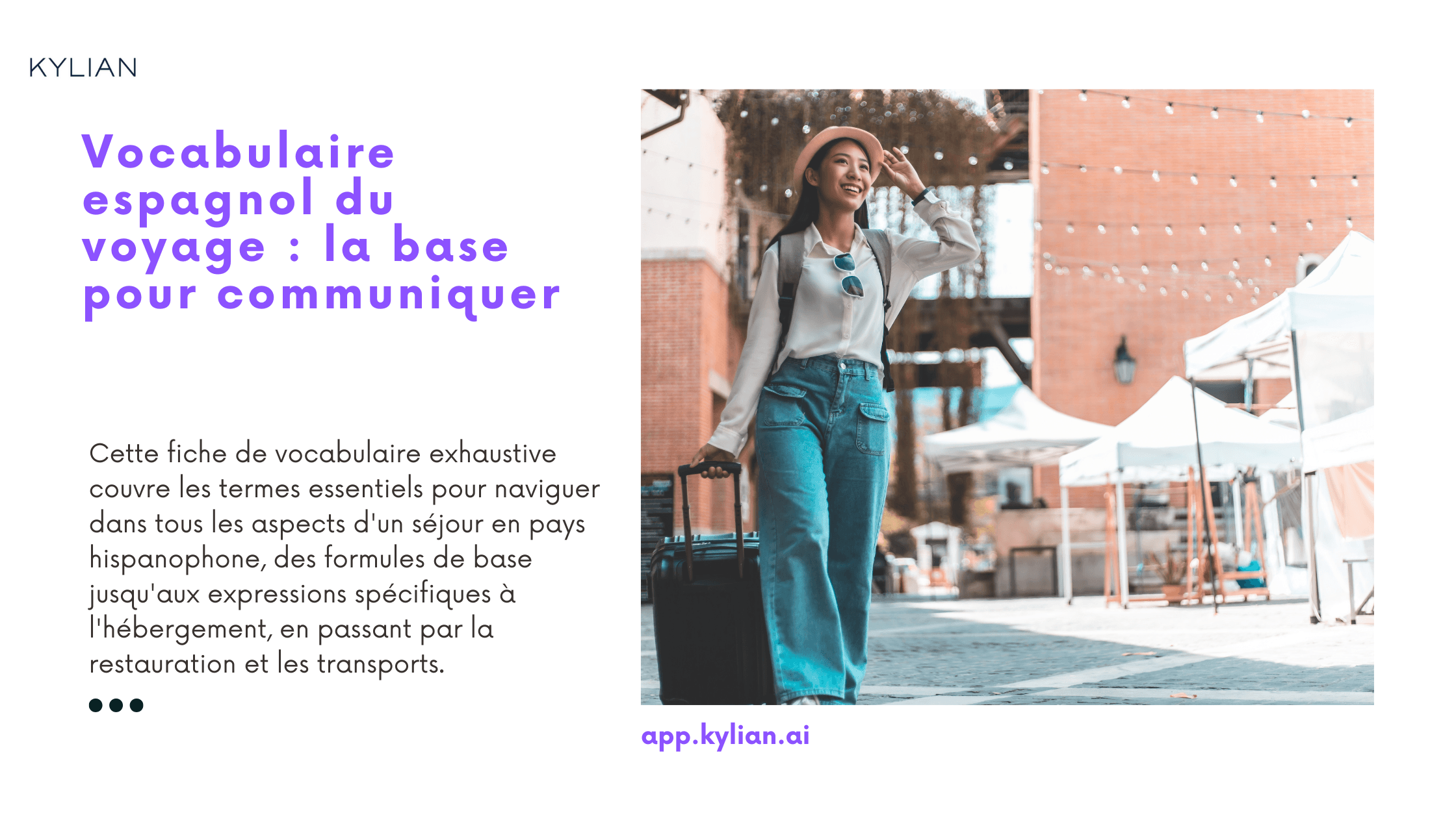 Vocabulaire espagnol du voyage : la base pour communiquer
