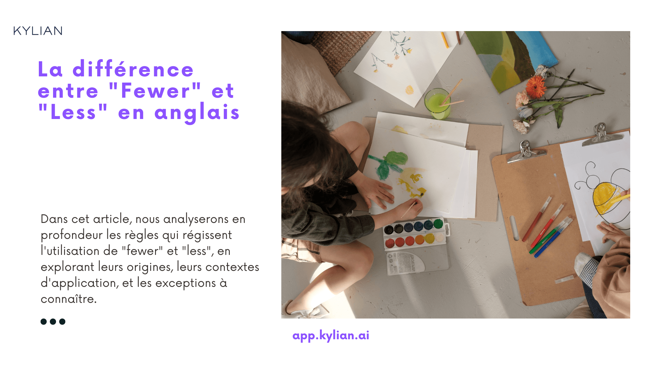 La différence entre "Fewer" et "Less" en anglais