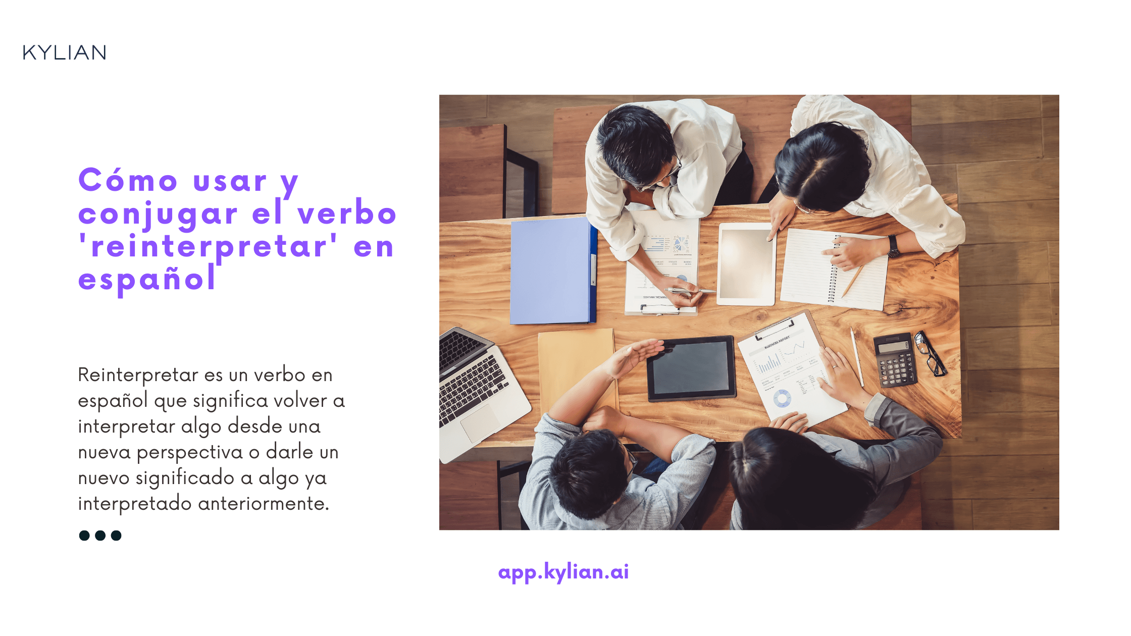 Cómo usar y conjugar el verbo 'reinterpretar' en español