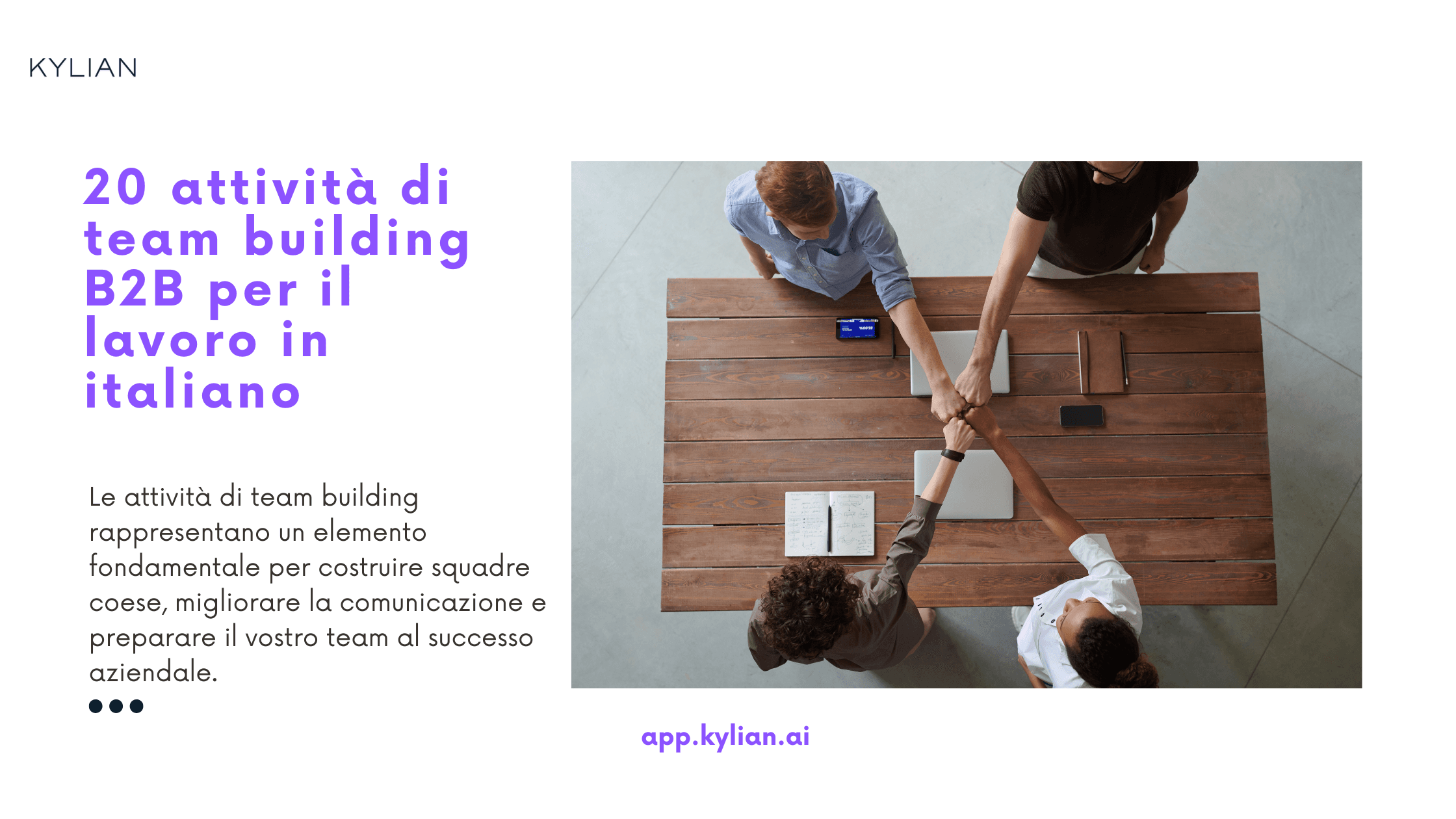 20 attività di team building B2B per il lavoro in italiano