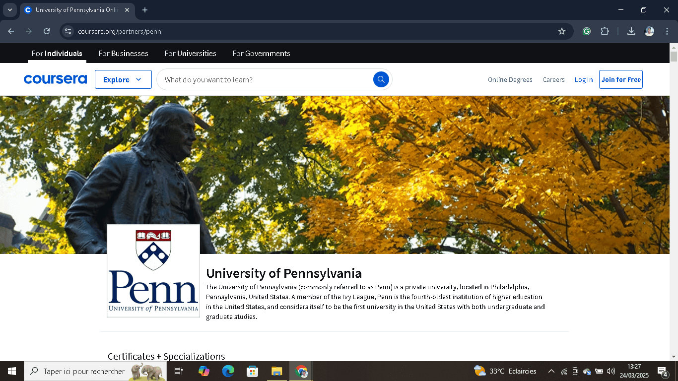 Coursera - English Courses by University of Pennsylvania
