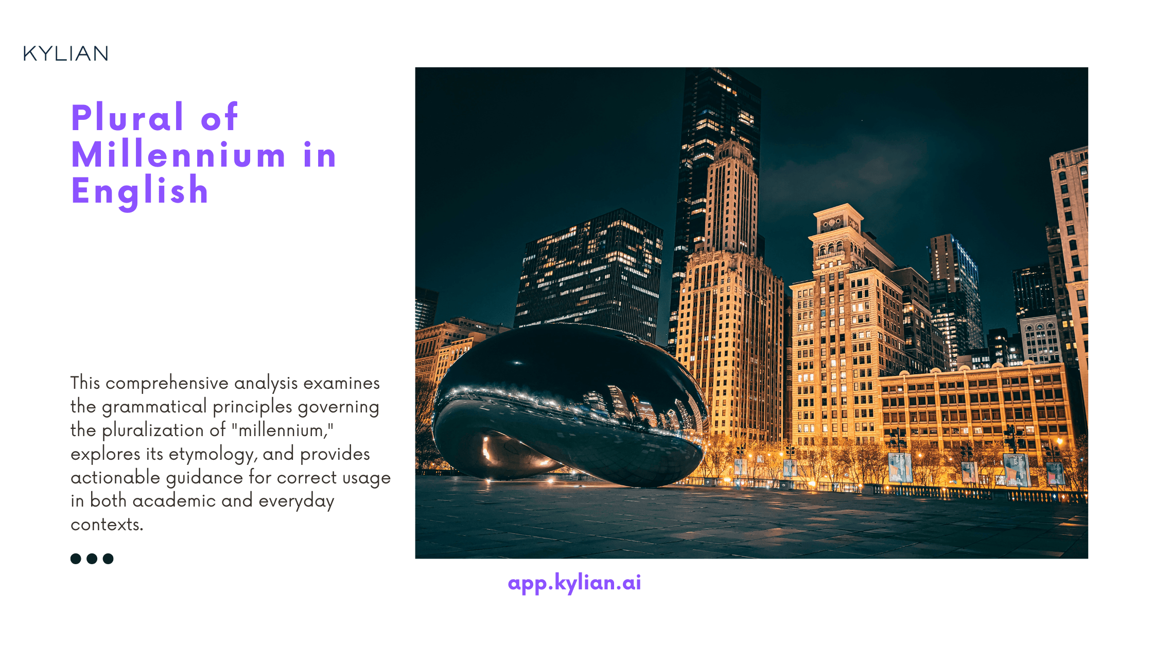 Plural of Millennium in English