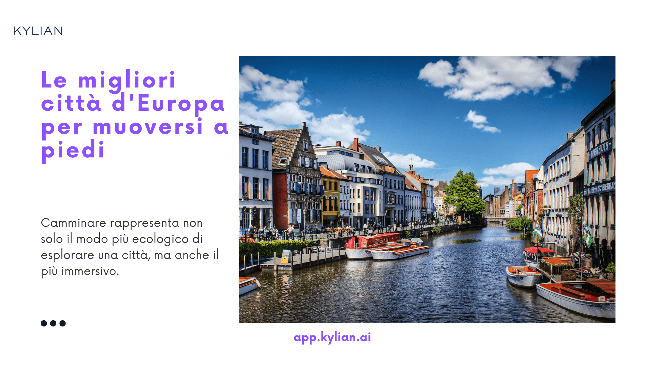 Le migliori città d'Europa per muoversi a piedi