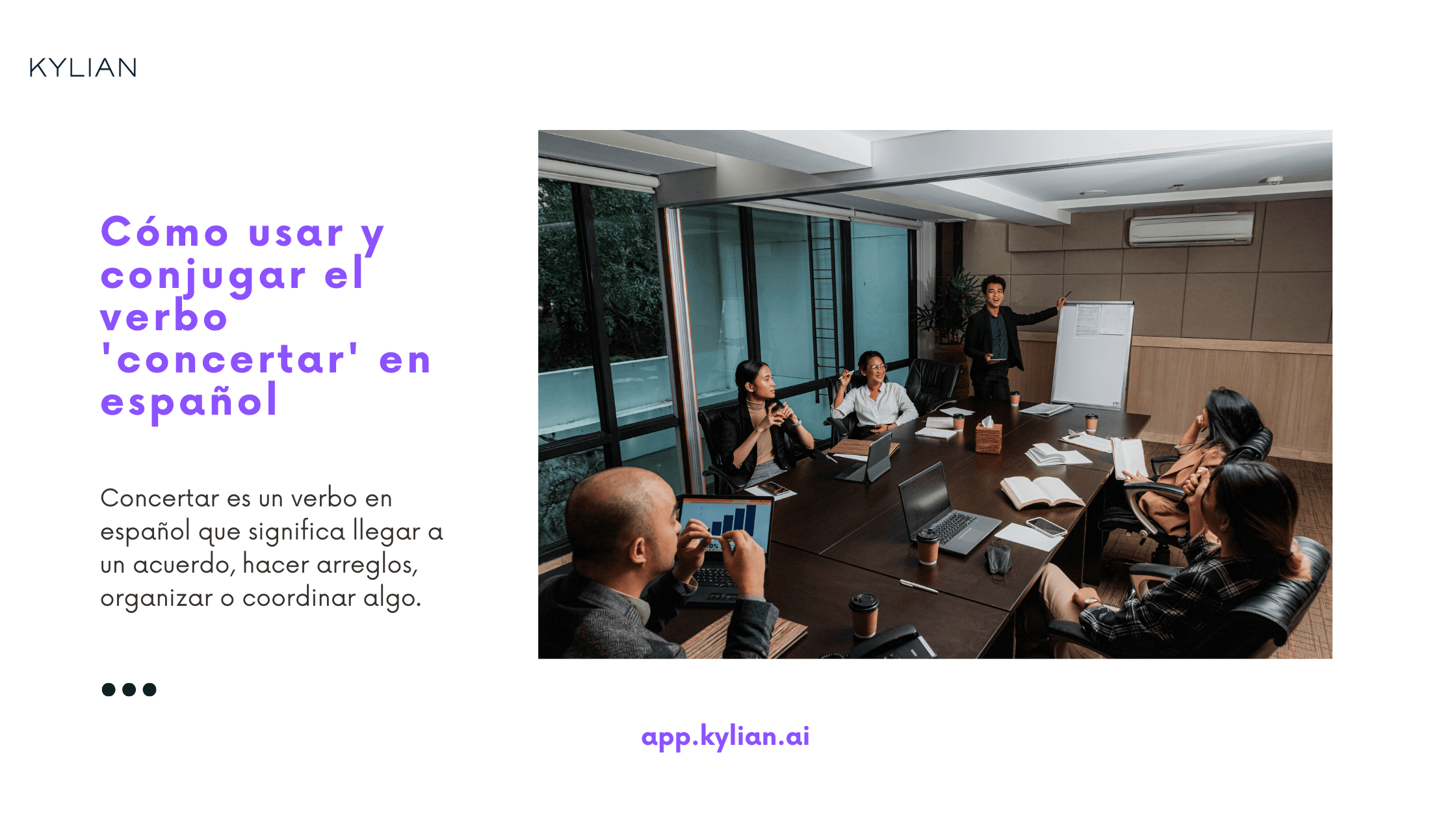 Cómo usar y conjugar el verbo 'concertar' en español