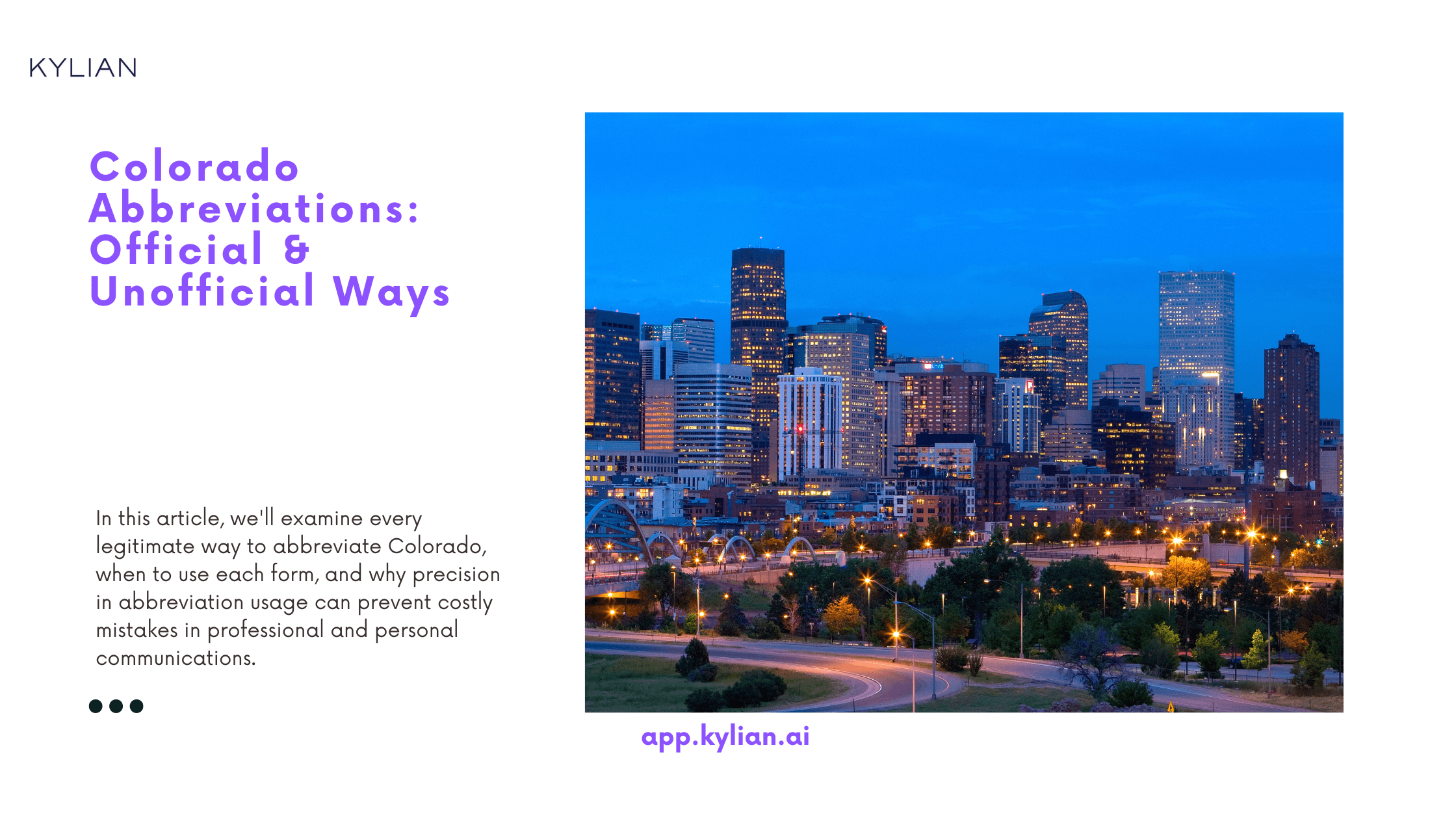 Colorado Abbreviations: Official & Unofficial Ways