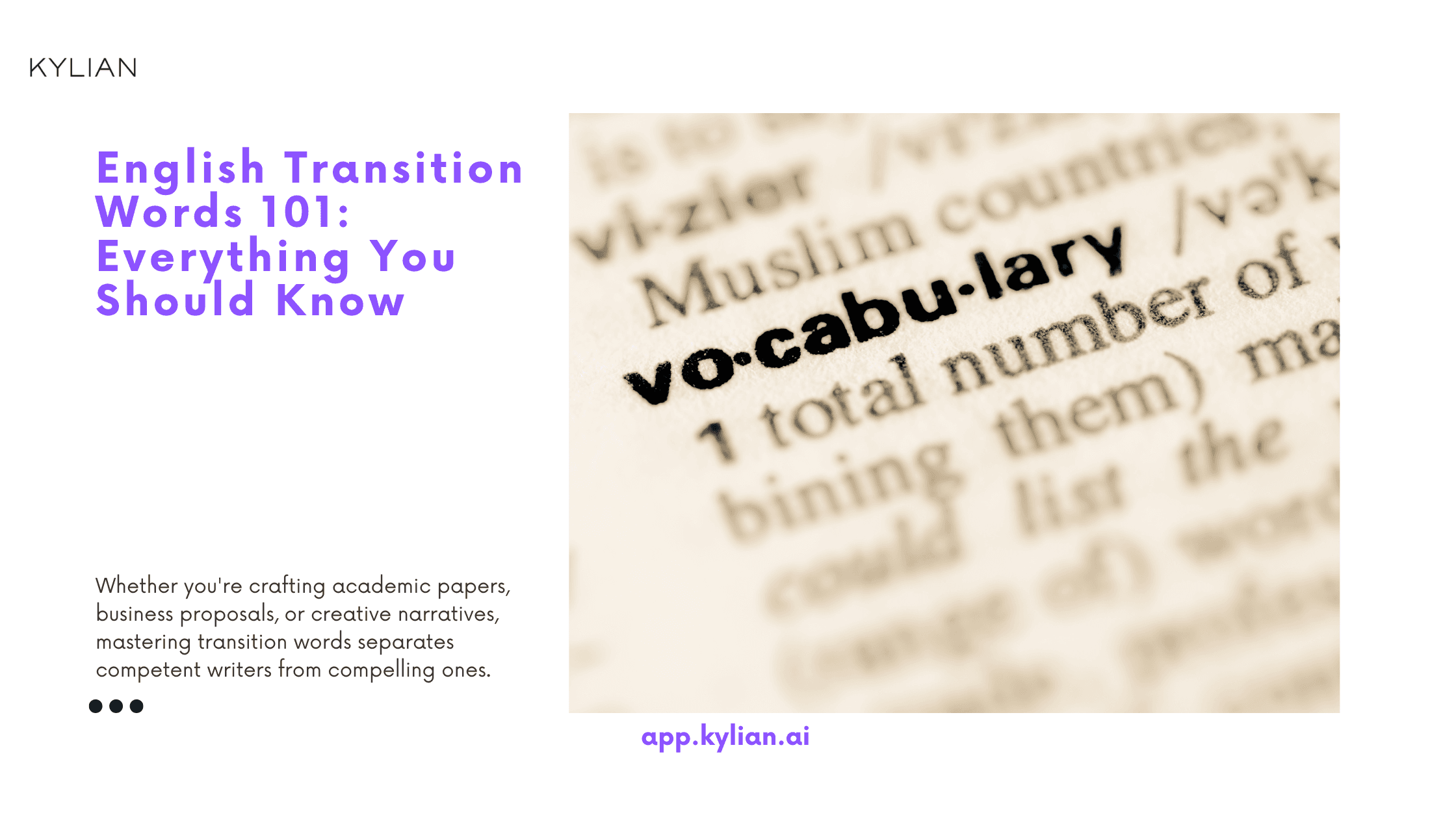 English Transition Words 101: Everything You Should Know