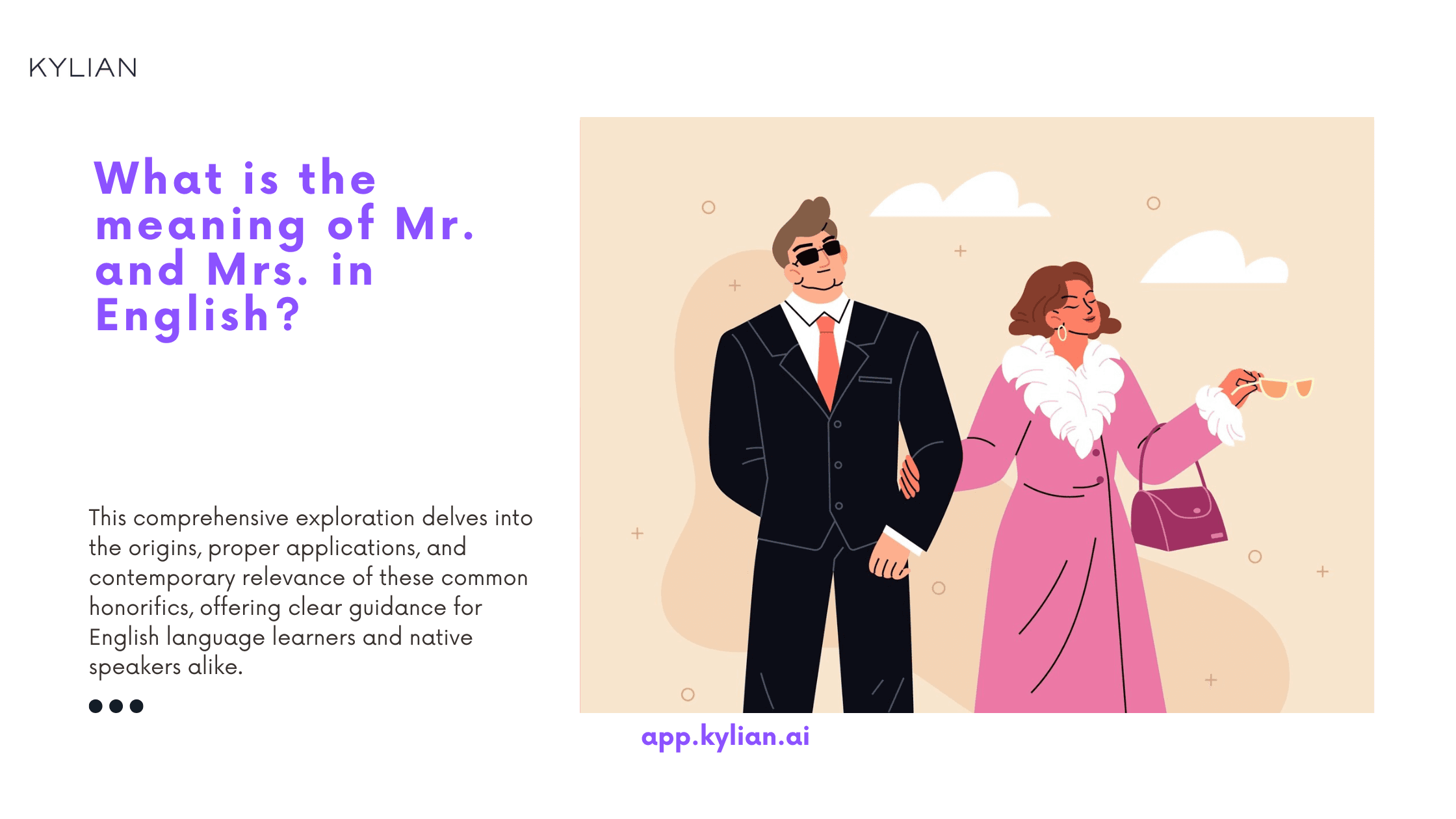 What is the meaning of Mr. and Mrs. in English?