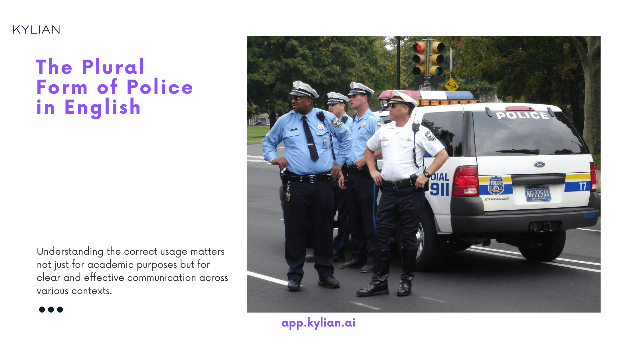 The Plural Form of Police in English