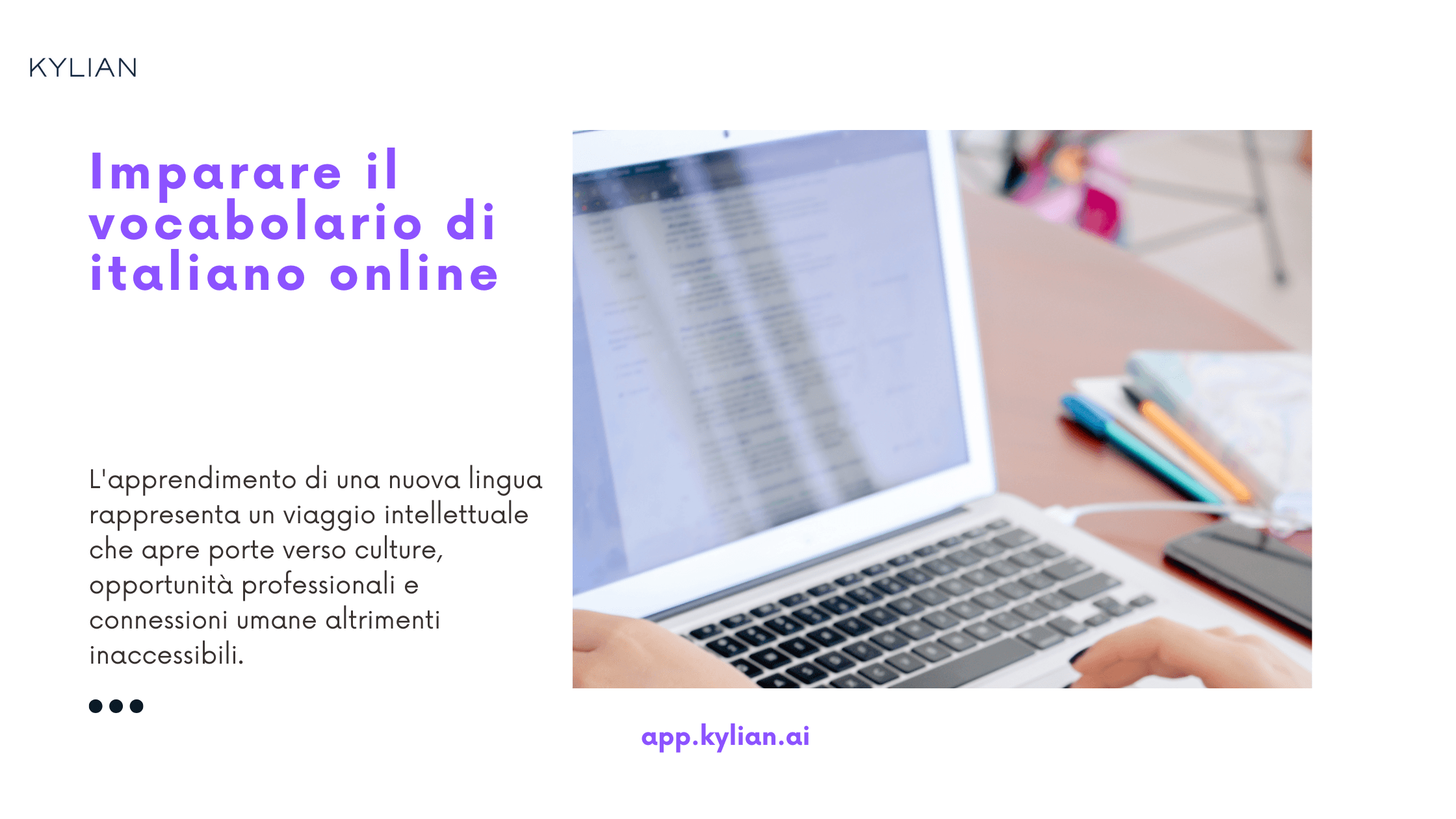 Imparare il vocabolario di italiano online