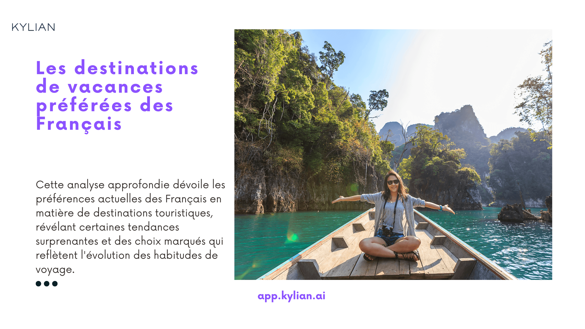 Les destinations de vacances préférées des Français