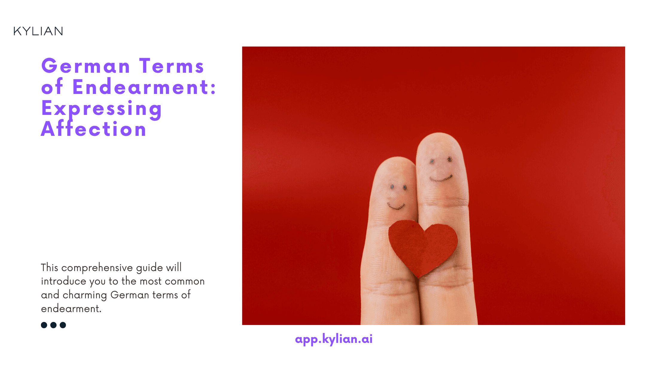 German Terms of Endearment: Expressing Affection