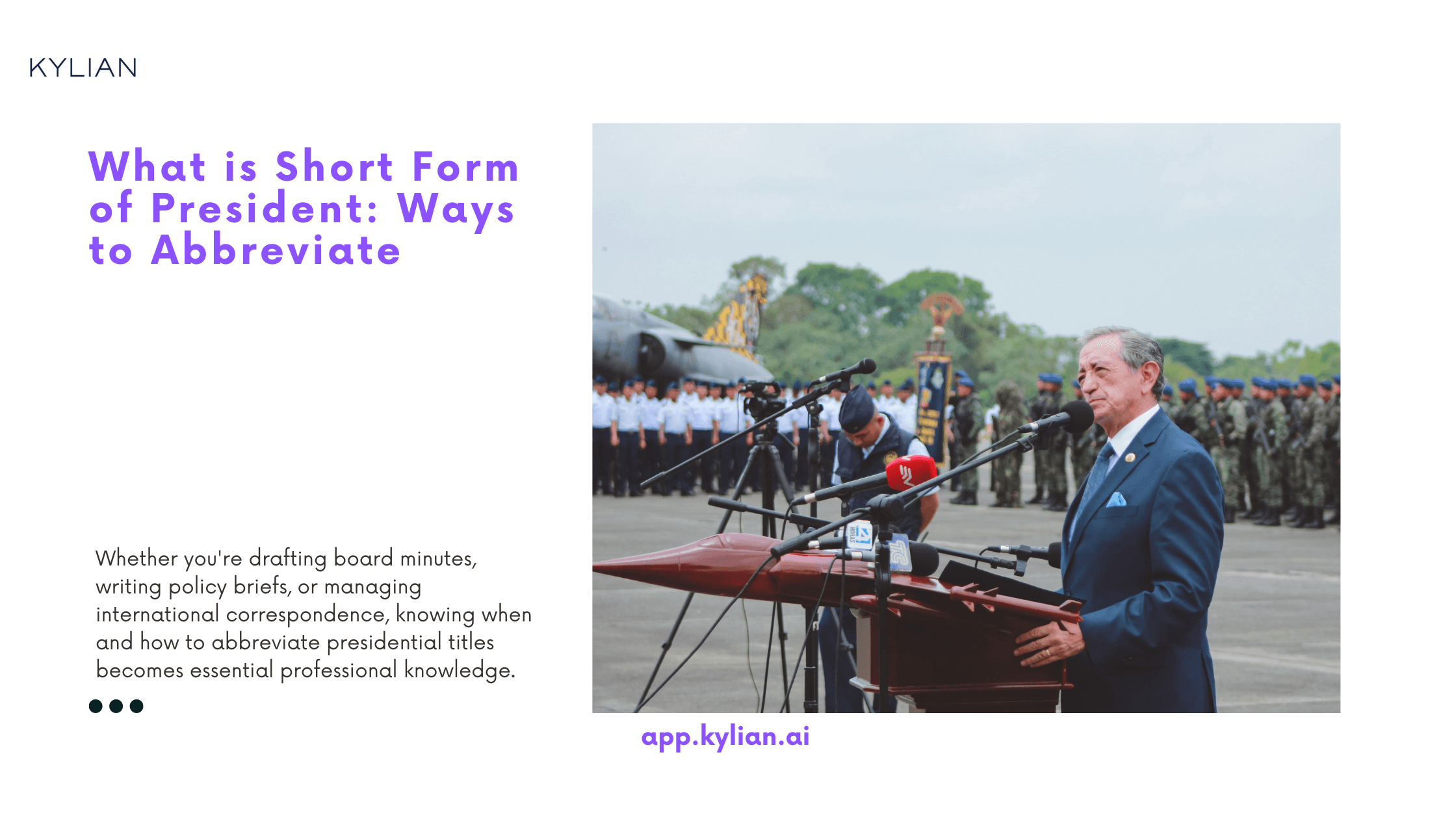 What is Short Form of President: Ways to Abbreviate