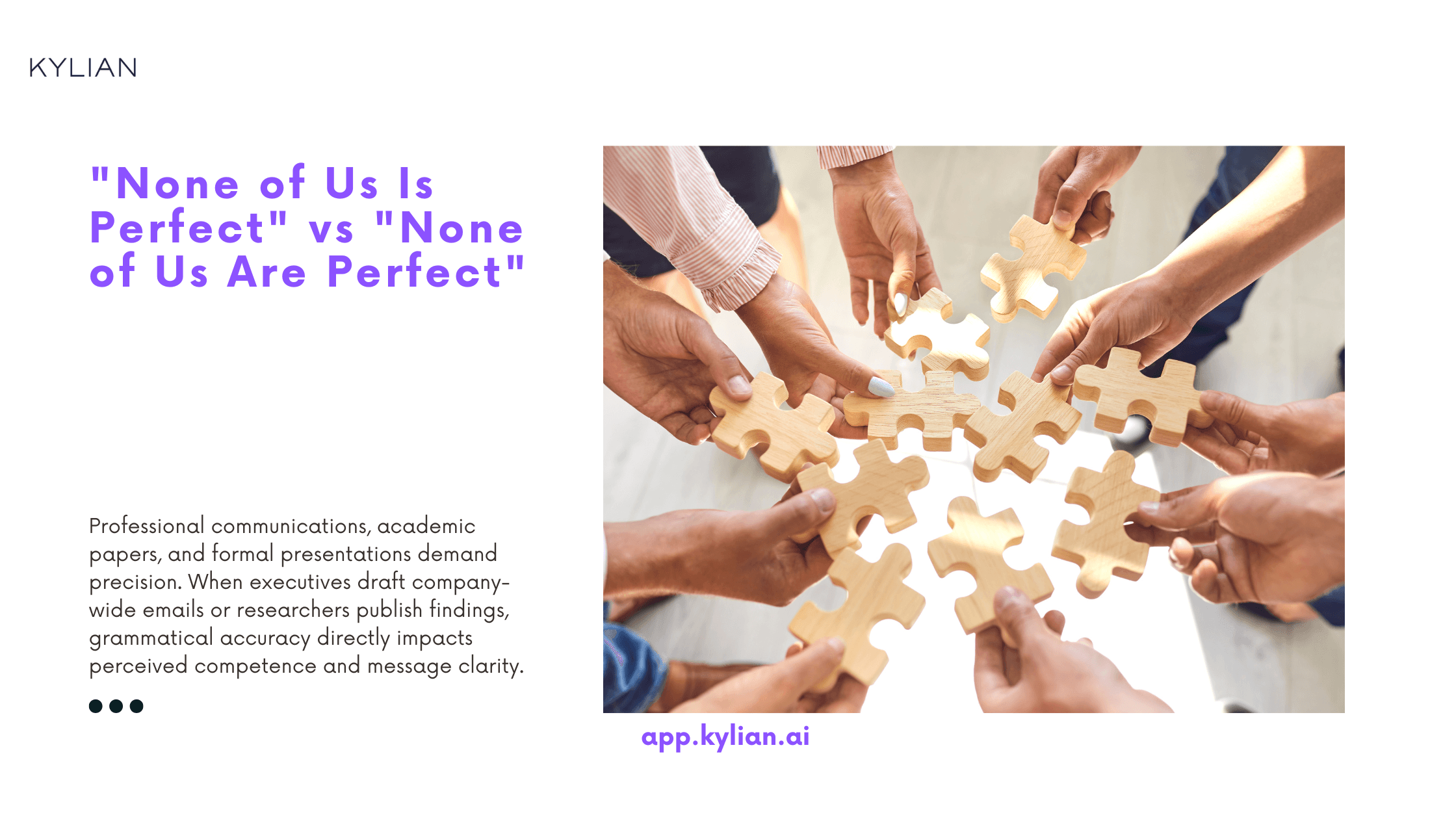 "None of Us Is Perfect" vs "None of Us Are Perfect"