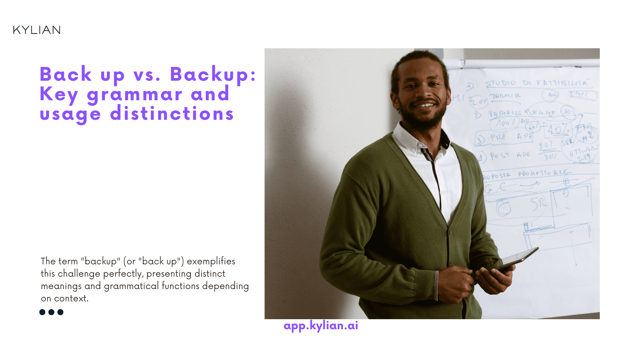 Back up vs. Backup: Key grammar and usage distinctions