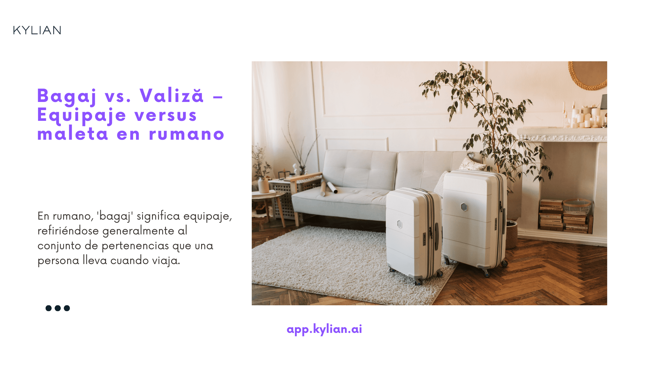 Bagaj vs. Valiză – Equipaje versus maleta en rumano