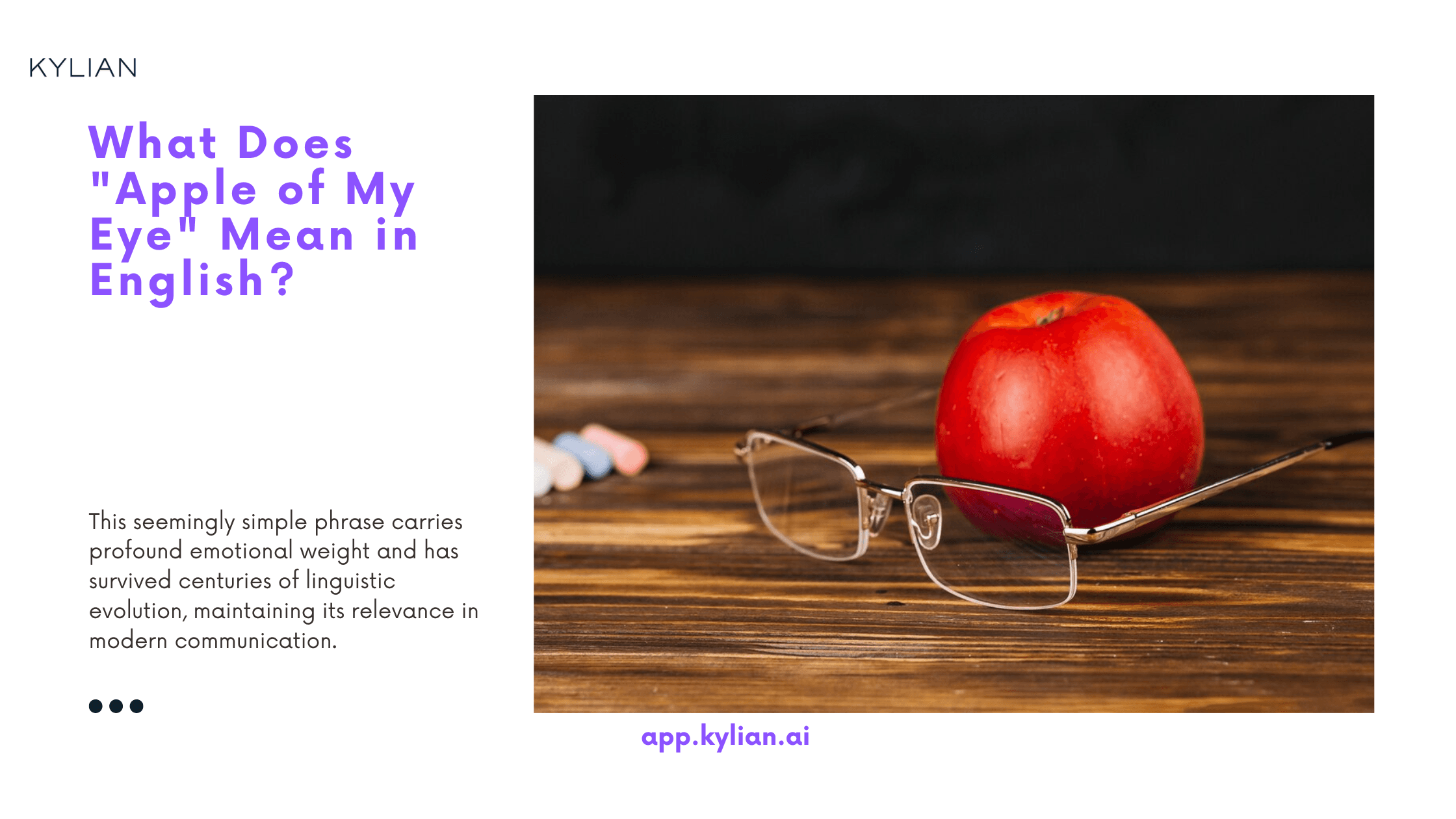 What Does "Apple of My Eye" Mean in English?