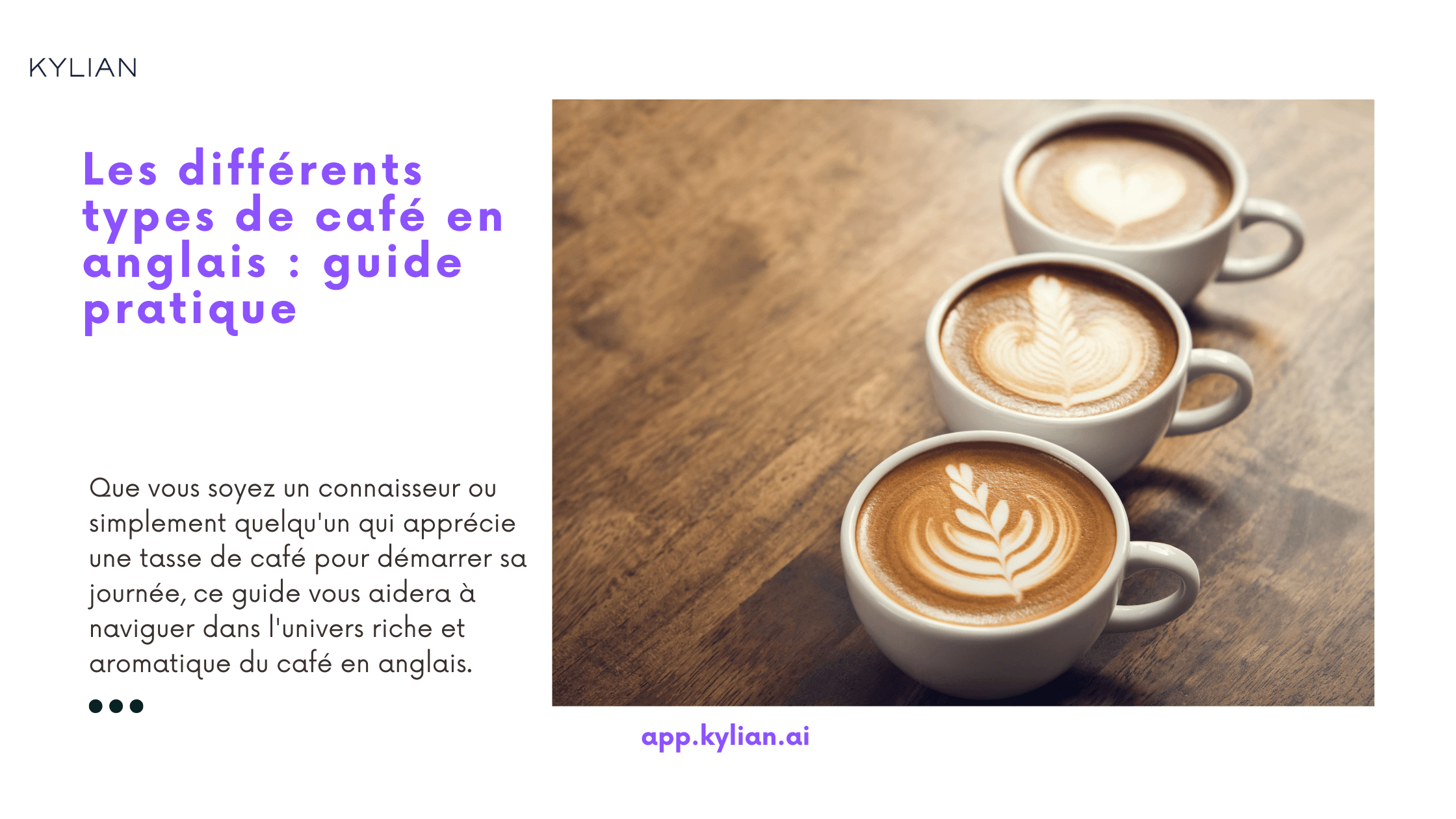 Les différents types de café en anglais : guide pratique