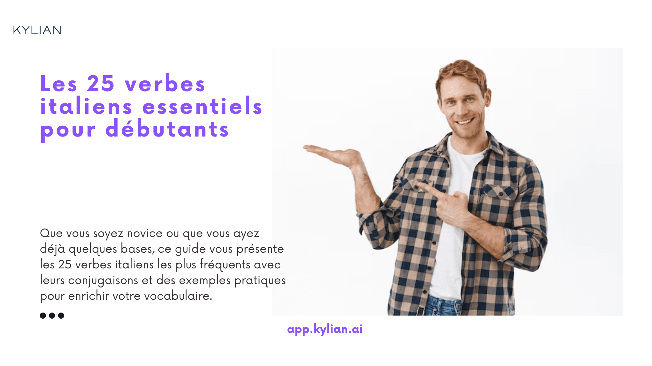 Les 25 verbes italiens essentiels pour débutants