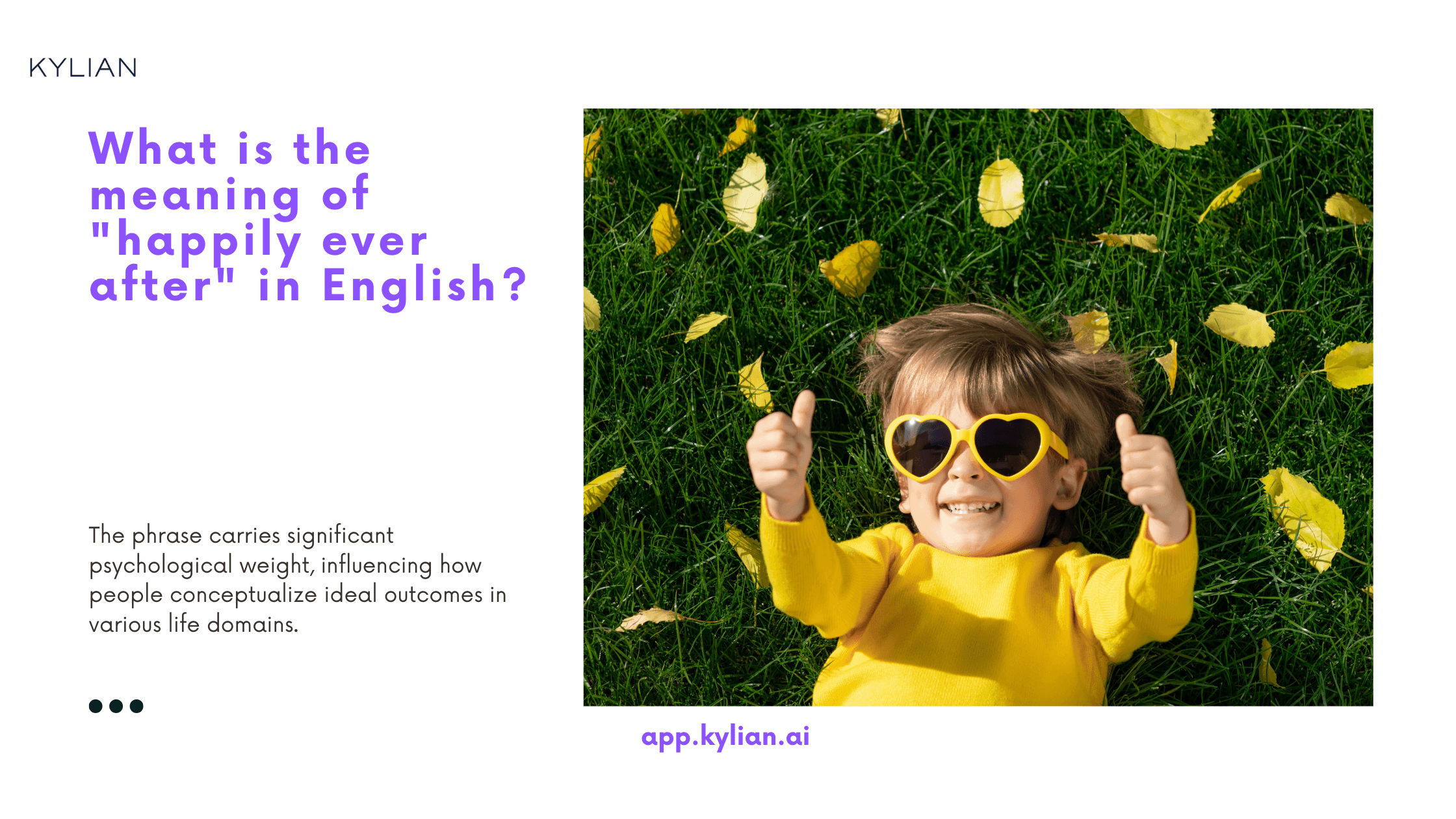 What is the meaning of "happily ever after" in English?