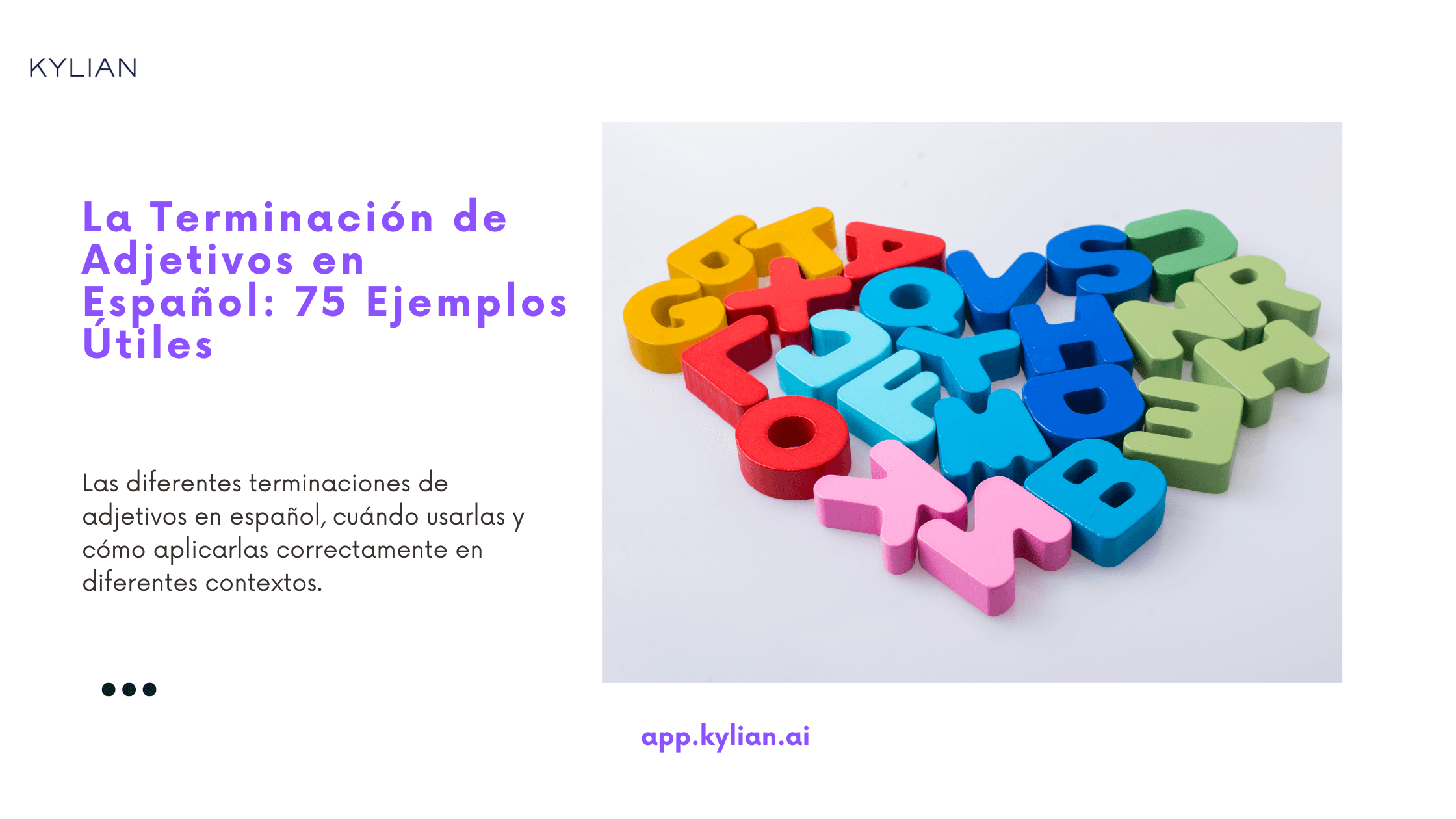 La Terminación de Adjetivos en Español: 75 Ejemplos Útiles