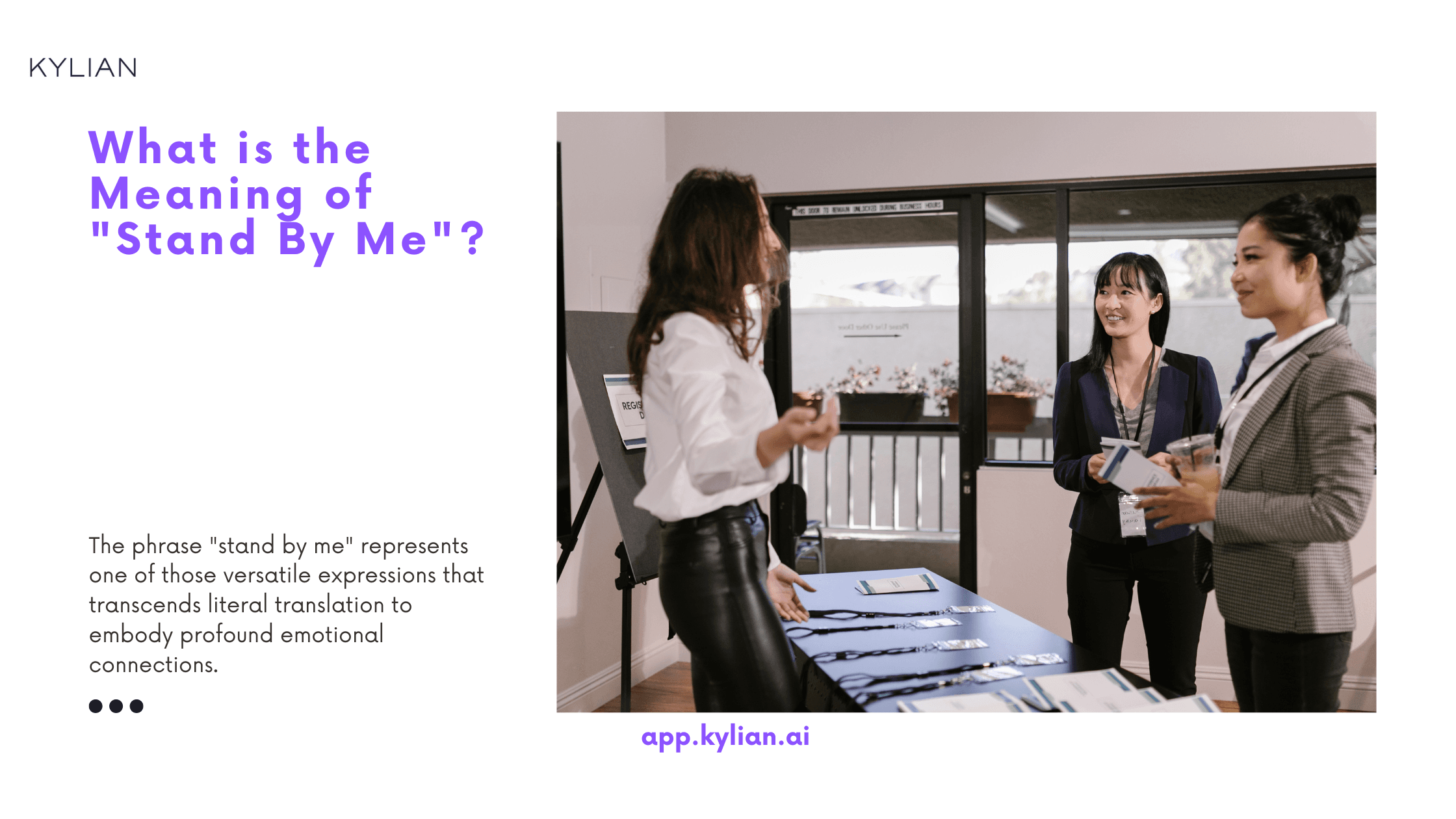 What is the Meaning of "Stand By Me"?