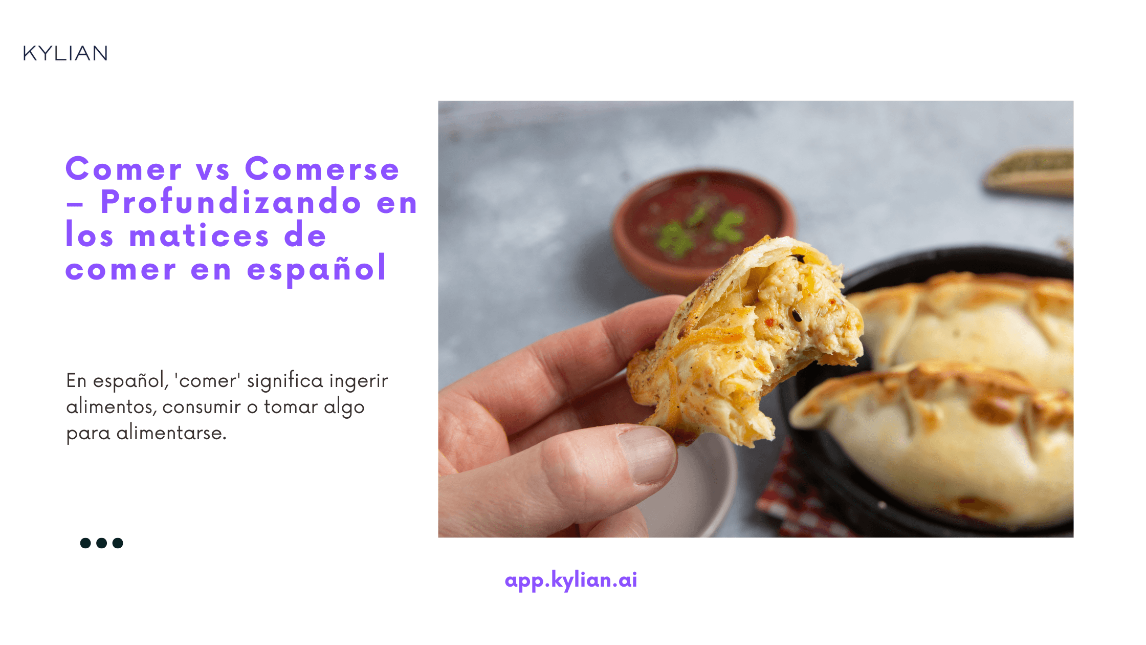 Comer vs Comerse – Profundizando en los matices de comer en español