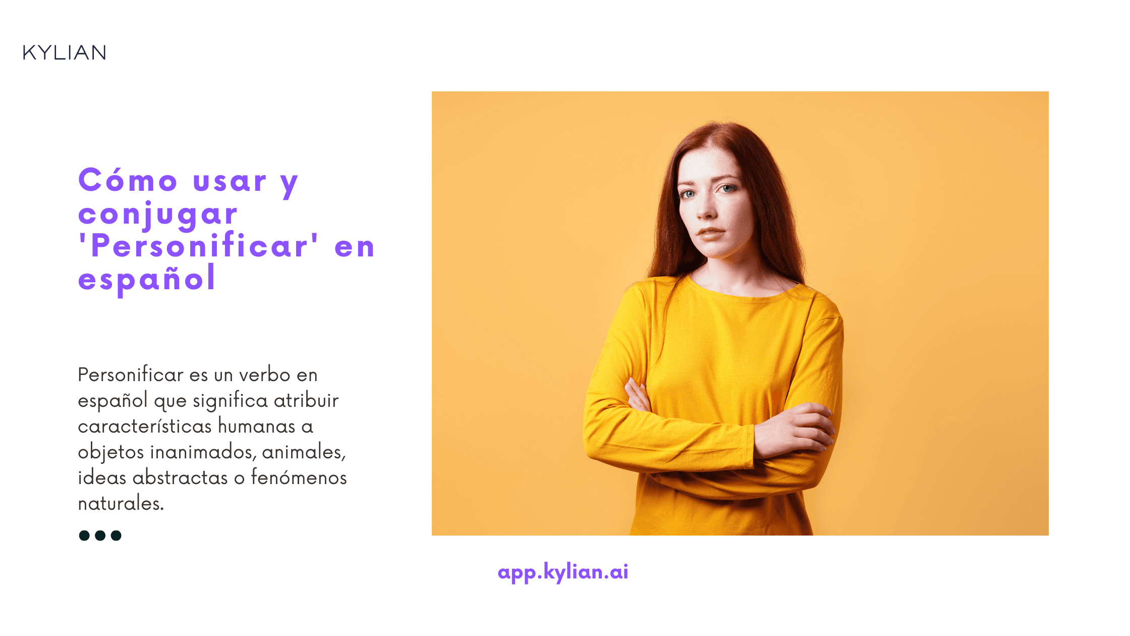 Cómo usar y conjugar 'Personificar' en español