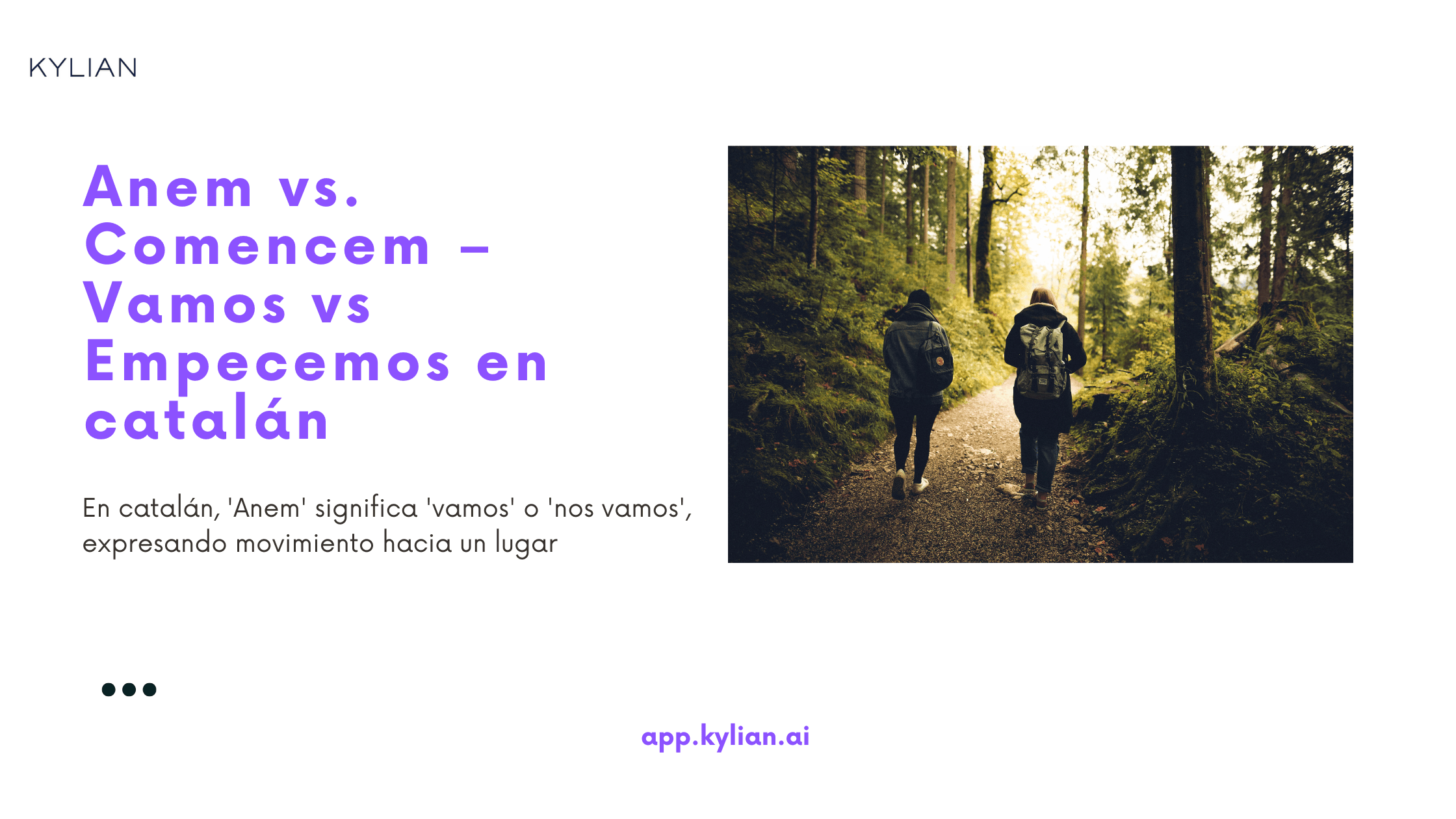 Anem vs. Comencem – Vamos vs Empecemos en catalán