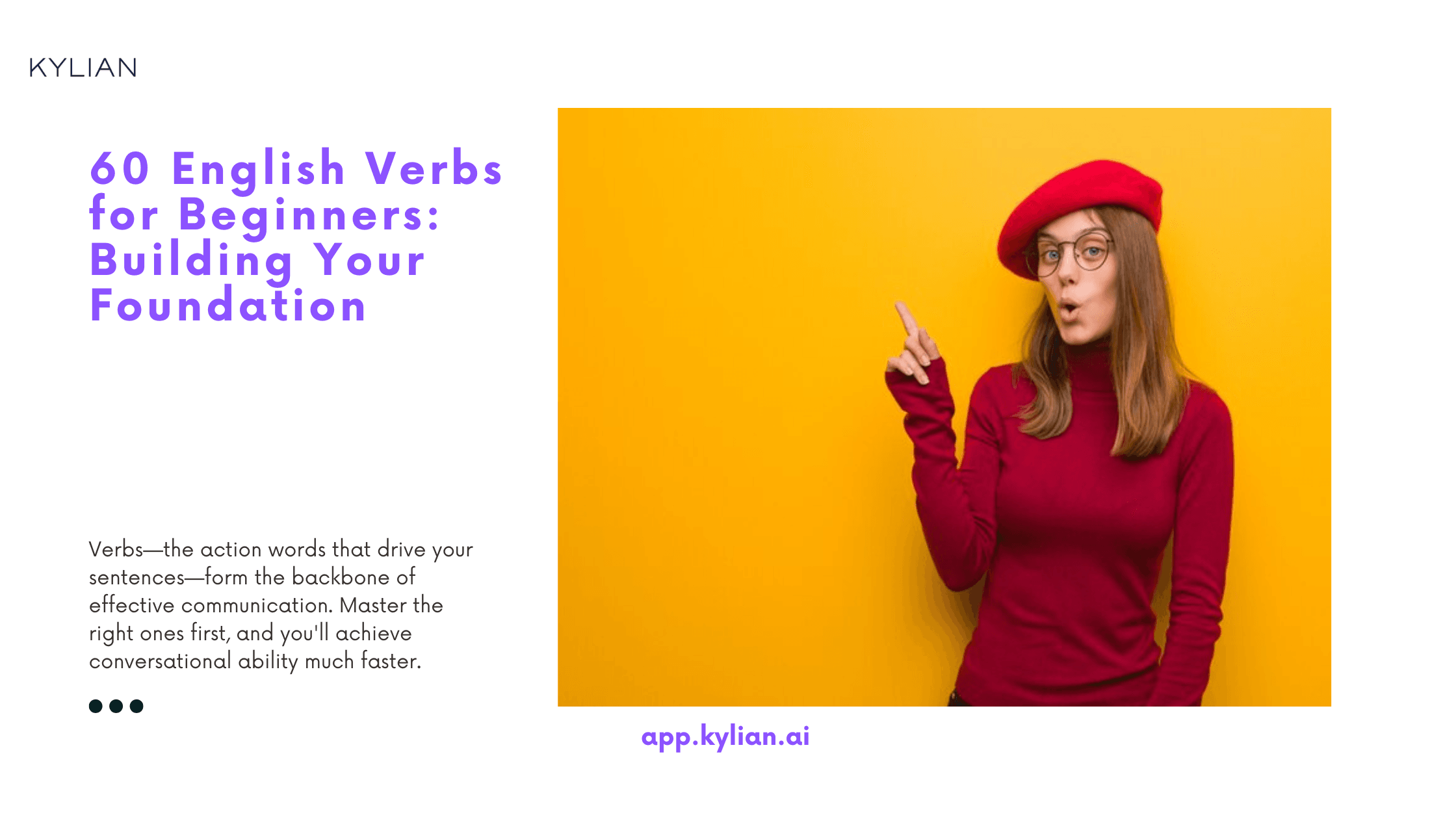 60 English Verbs for Beginners: Building Your Foundation