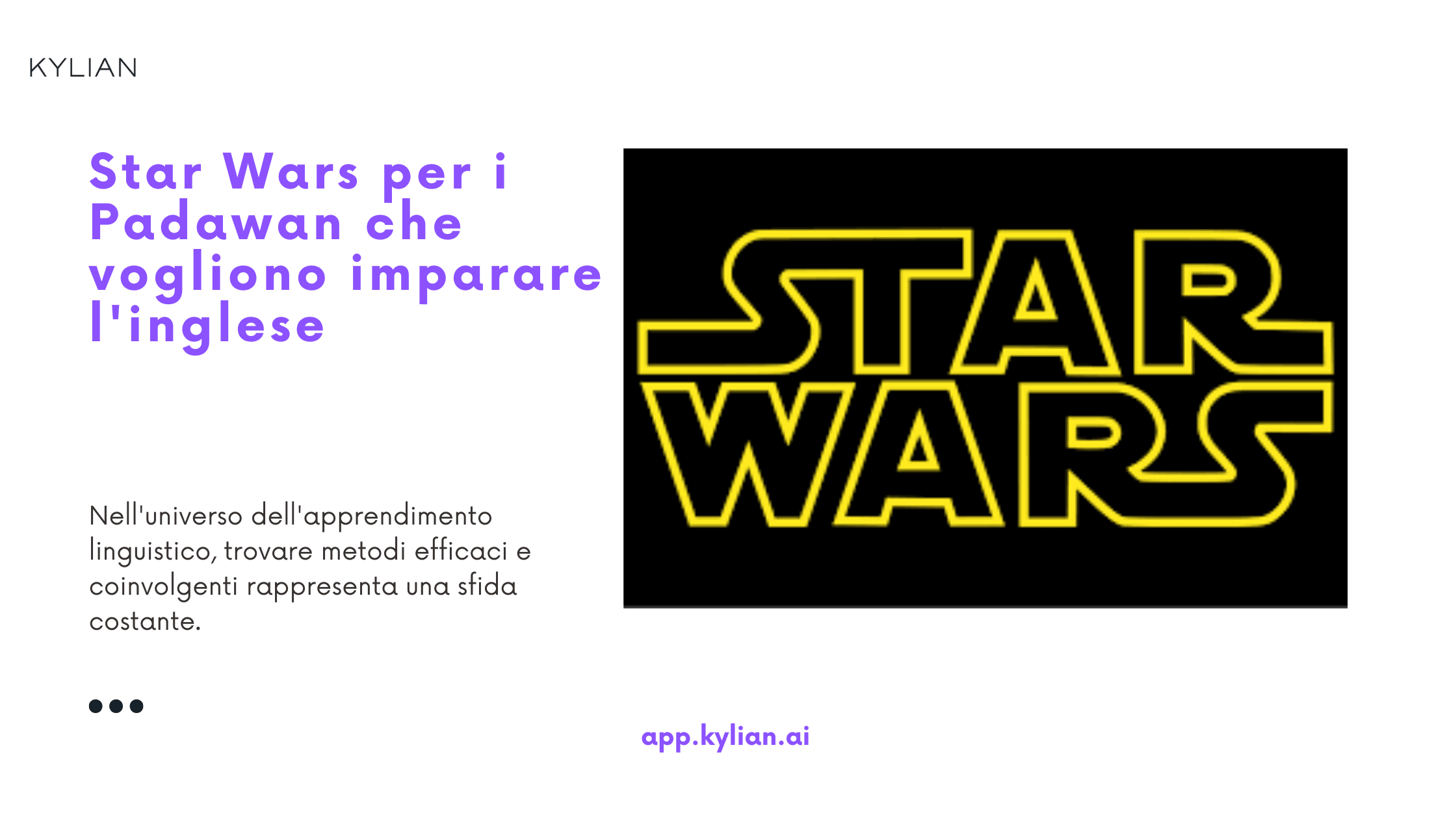 Star Wars per i Padawan che vogliono imparare l'inglese