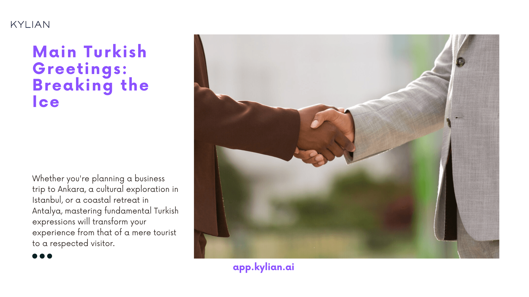 Main Turkish Greetings: Breaking the Ice