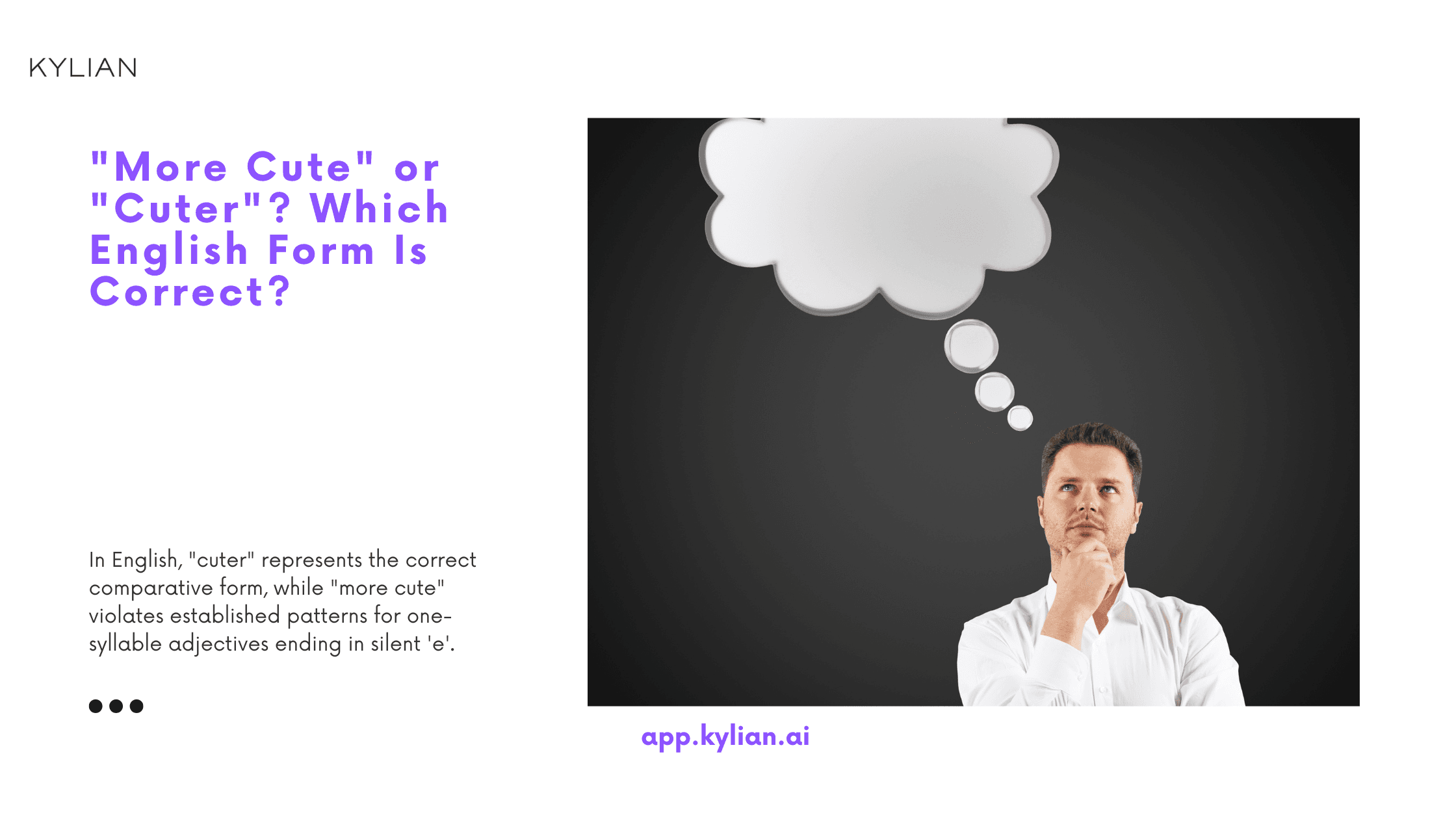 "More Cute" or "Cuter"? Which English Form Is Correct?