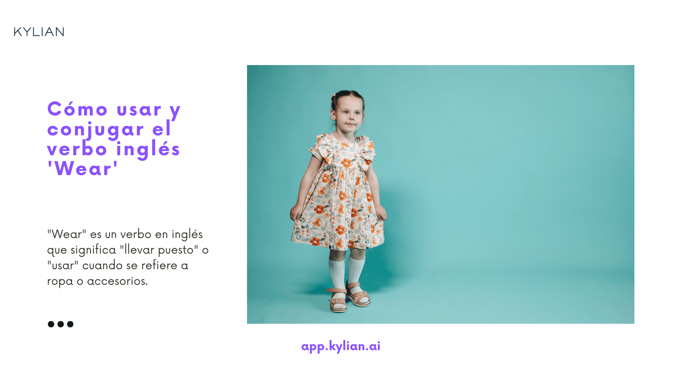 Cómo usar y conjugar el verbo inglés 'Wear'