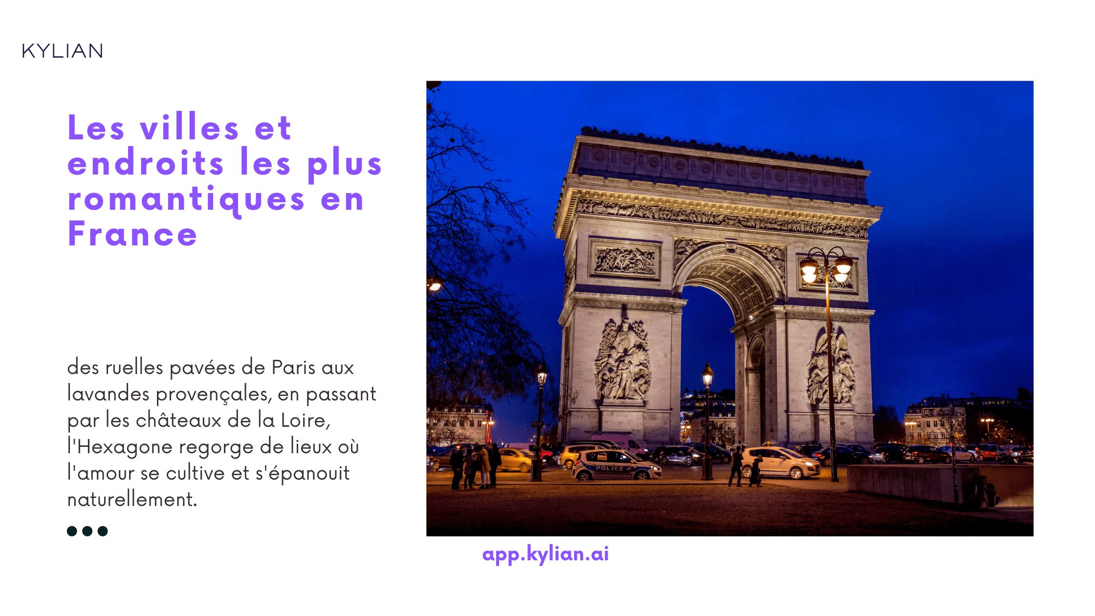 Les villes et endroits les plus romantiques en France