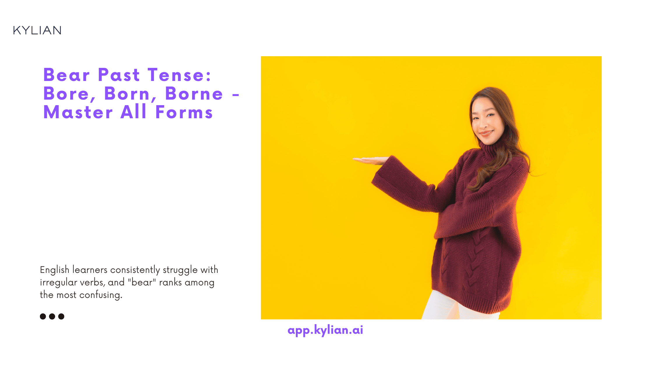 Bear Past Tense: Bore, Born, Borne - Master All Forms