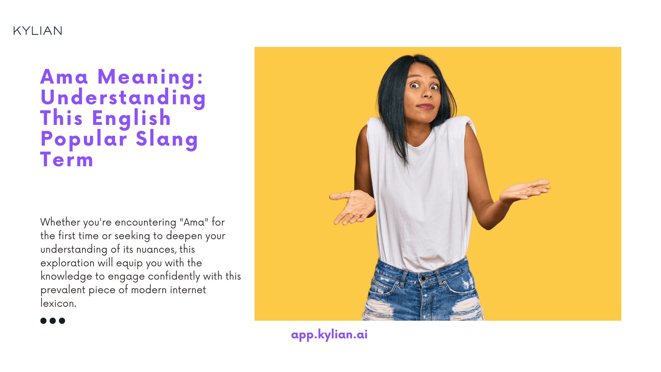 Ama Meaning: Understanding This English Popular Slang Term